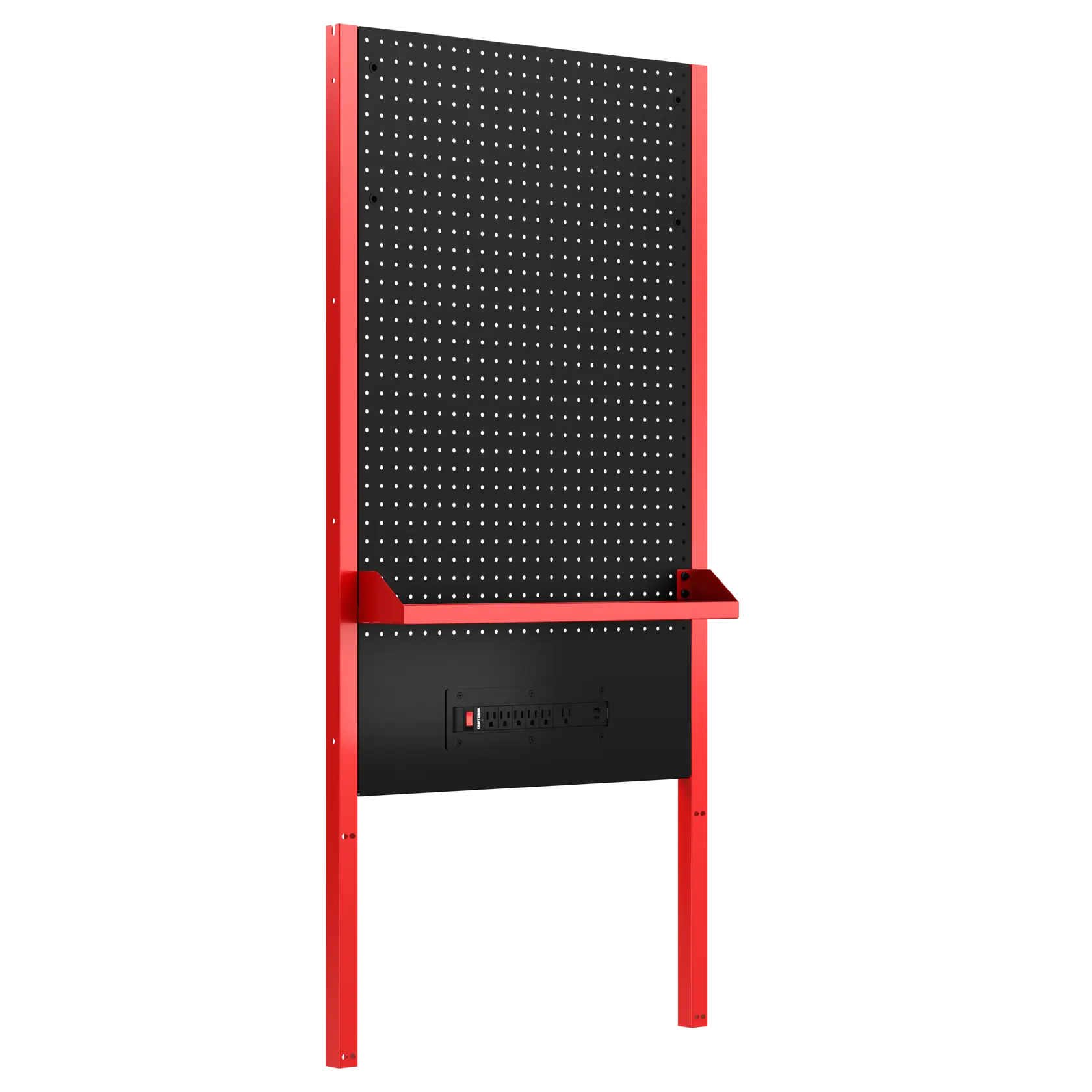 Pegboard Panel (Red/Black)
