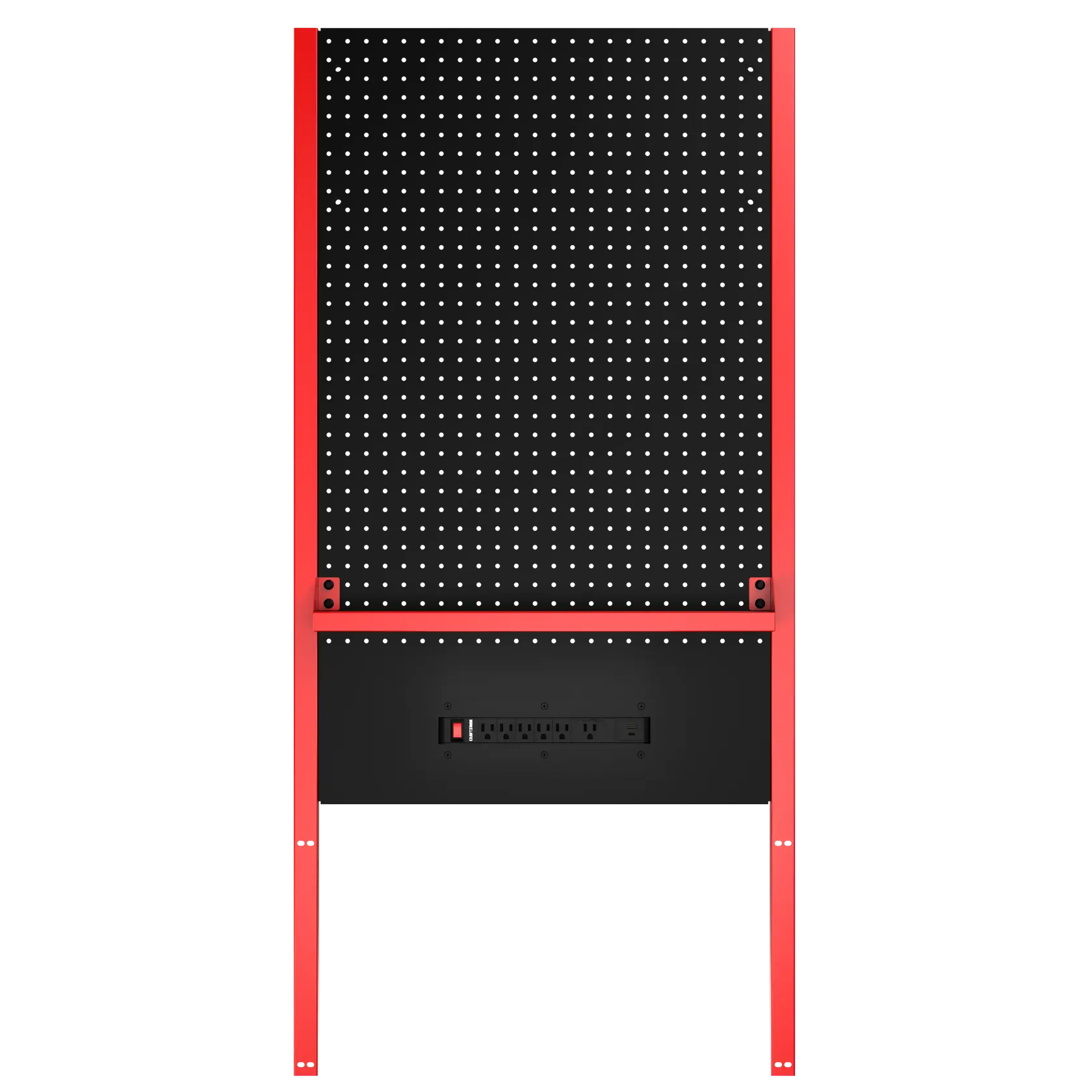 Pegboard Panel (Red/Black)