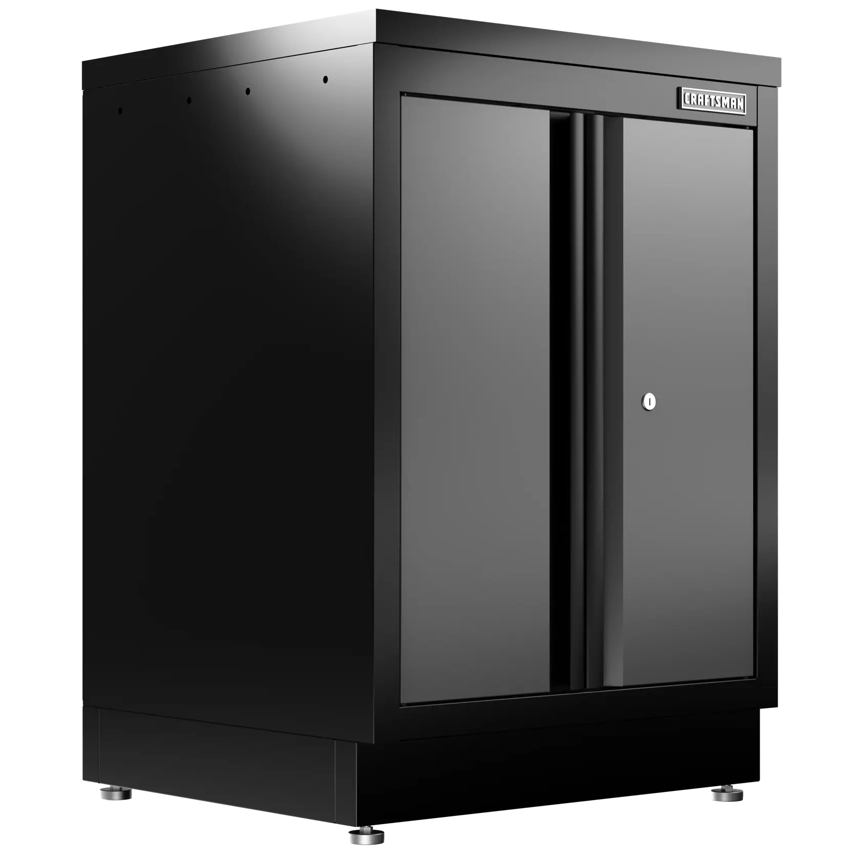 Welded 2-Door Base Cabinet (Black/Gray)