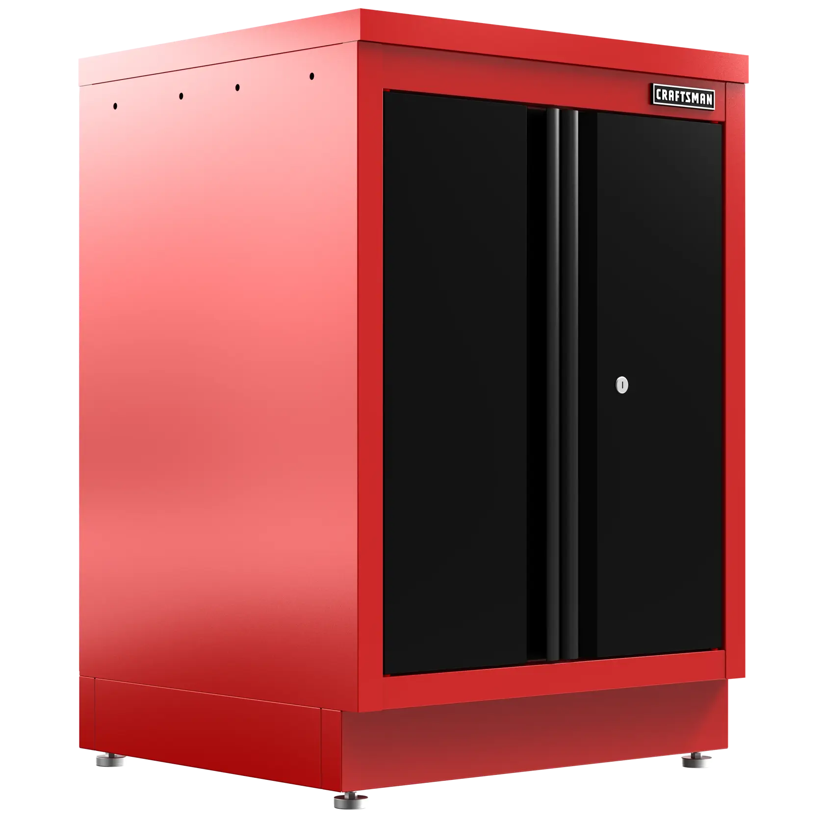 Welded 2-Door Base Cabinet (Red/Black)