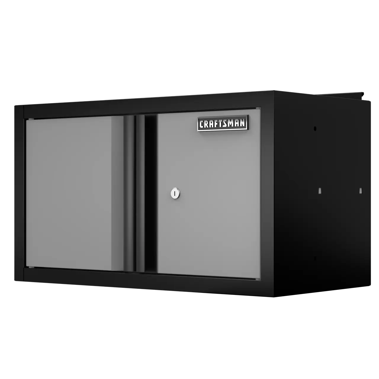 Welded 2-Door Wall Cabinet (Black/Gray)