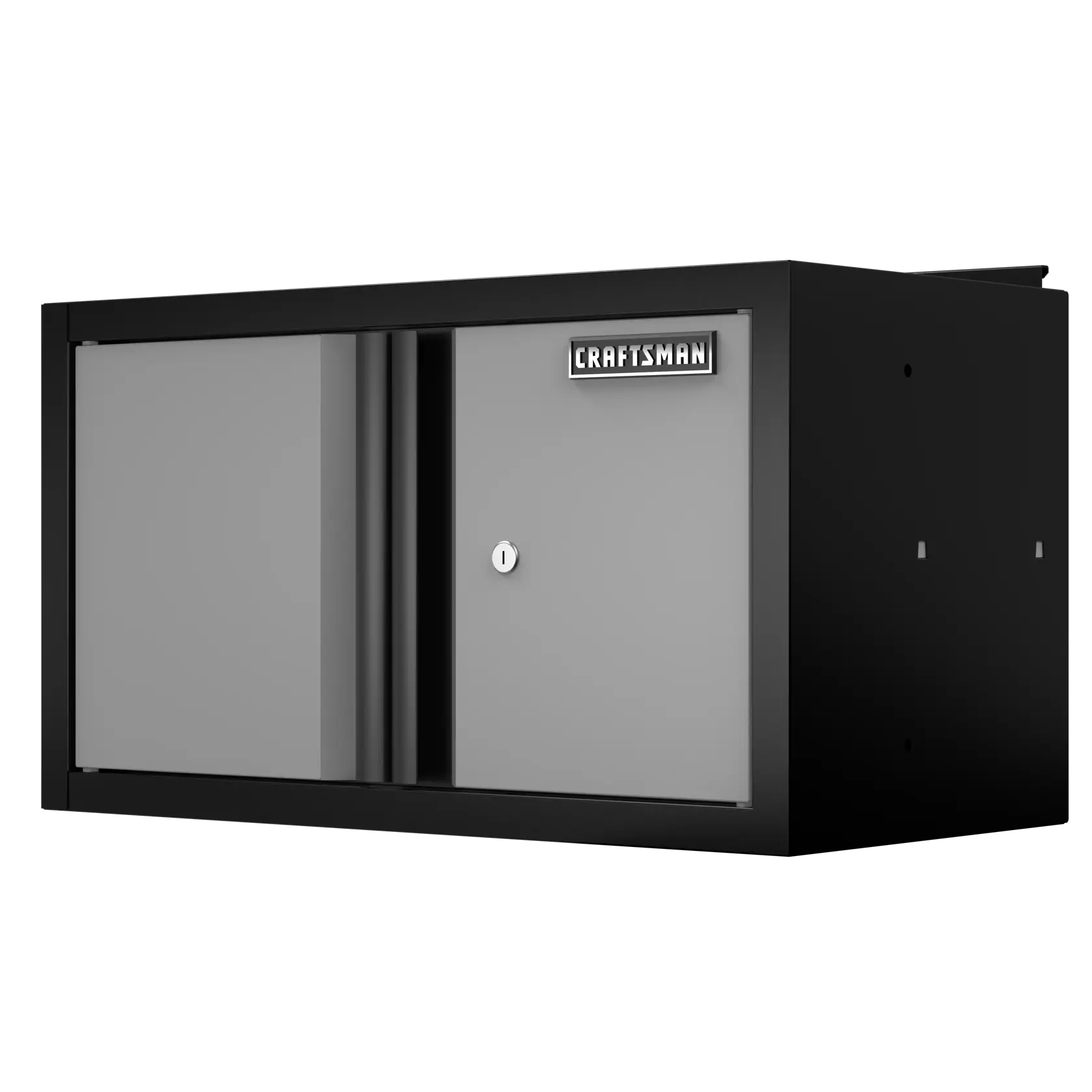 Welded 2-Door Wall Cabinet (Black/Gray)