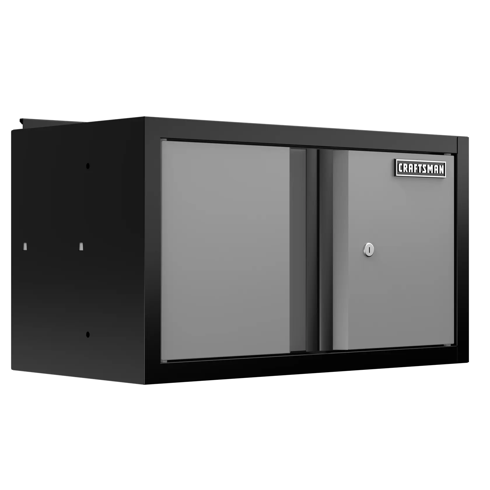 Welded 2-Door Wall Cabinet (Black/Gray)