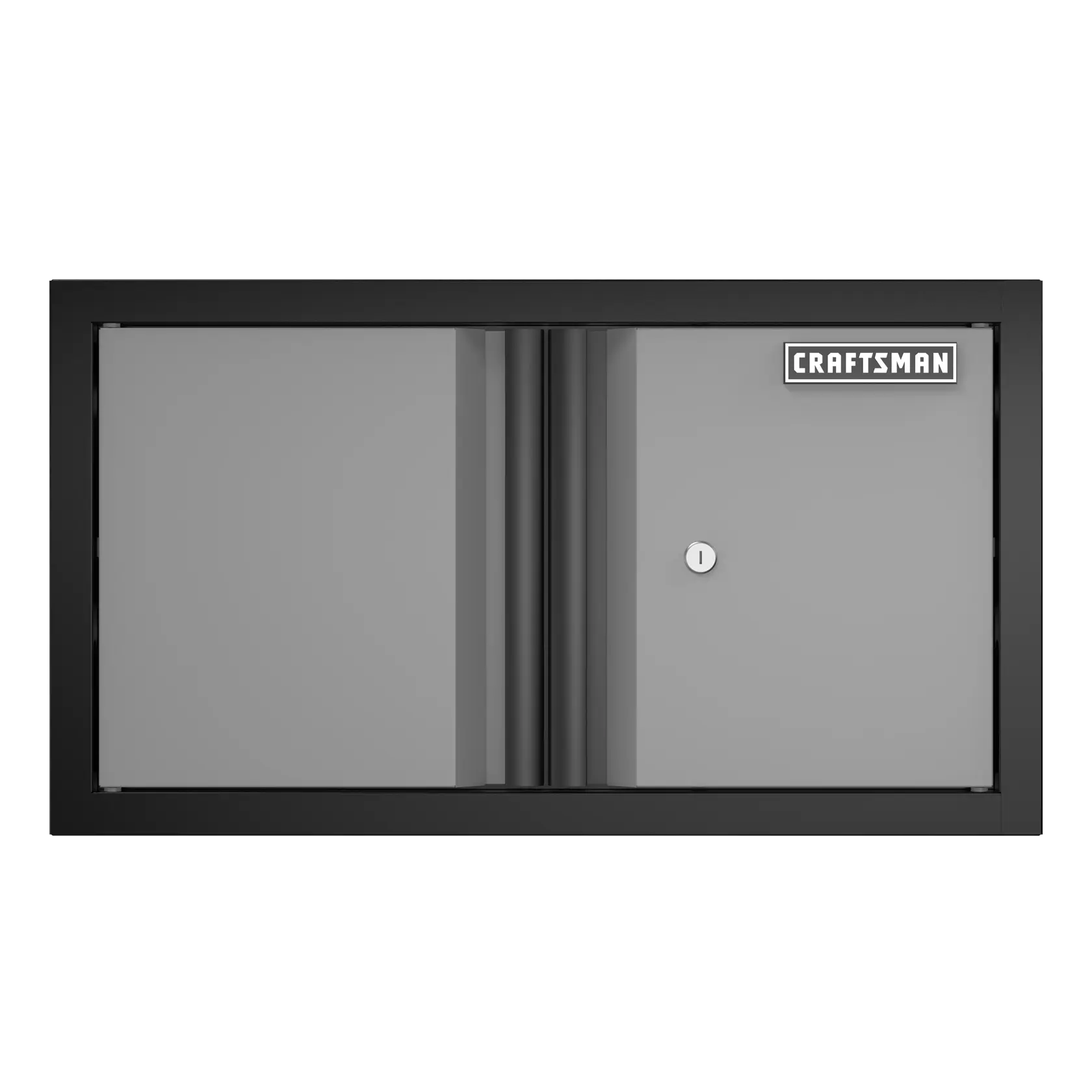 Welded 2-Door Wall Cabinet (Black/Gray)