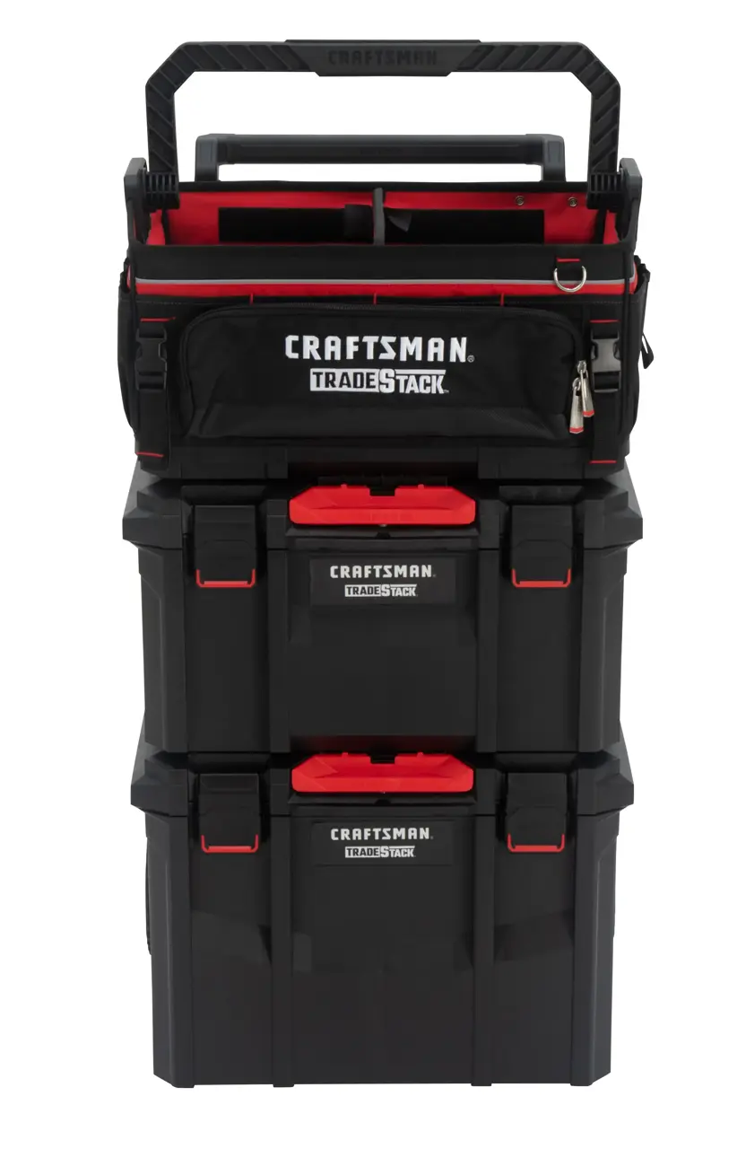 CRAFTSMAN TRADESTACK Tool Tote Tower Front Angle 
