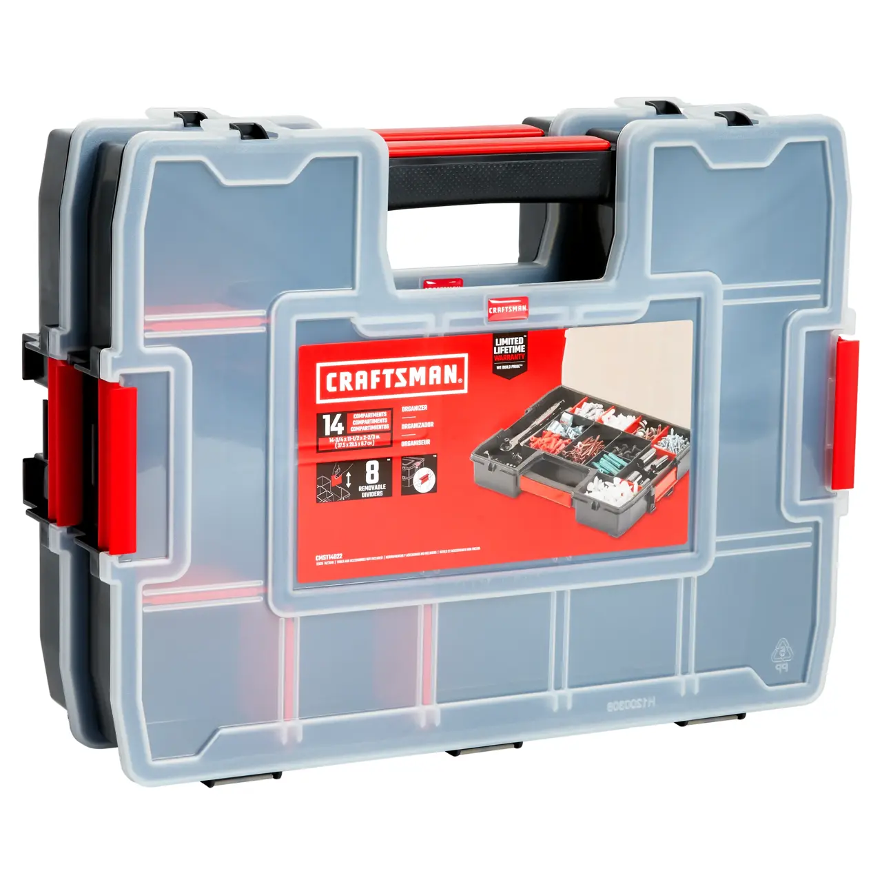 14-Compartment Medium Parts Organizer (2-Pack)