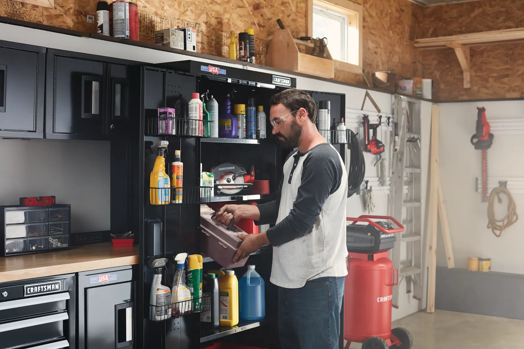 View of CRAFTSMAN Storage: Cabinets & Chests  being used by consumer