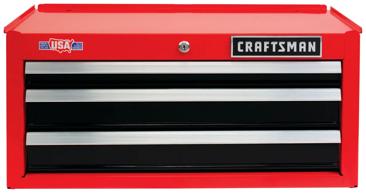 S2000 Series 26 Inch Wide 3-Drawer Tool Chest (Red)