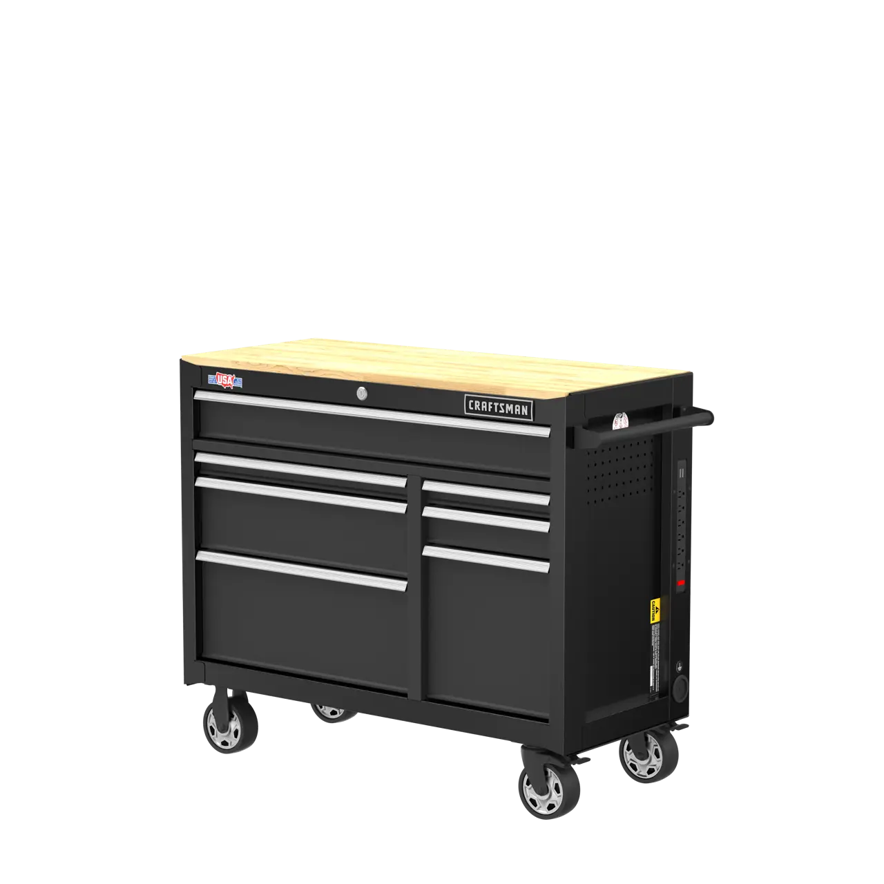 S2000 Series 41-in 6-Drawer Mobile Workstation (Black)