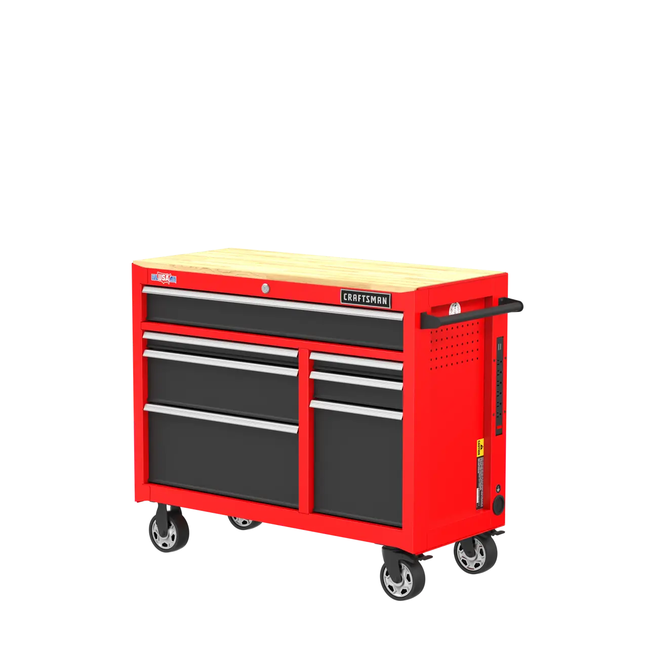 41 inch 7 drawer workstation.