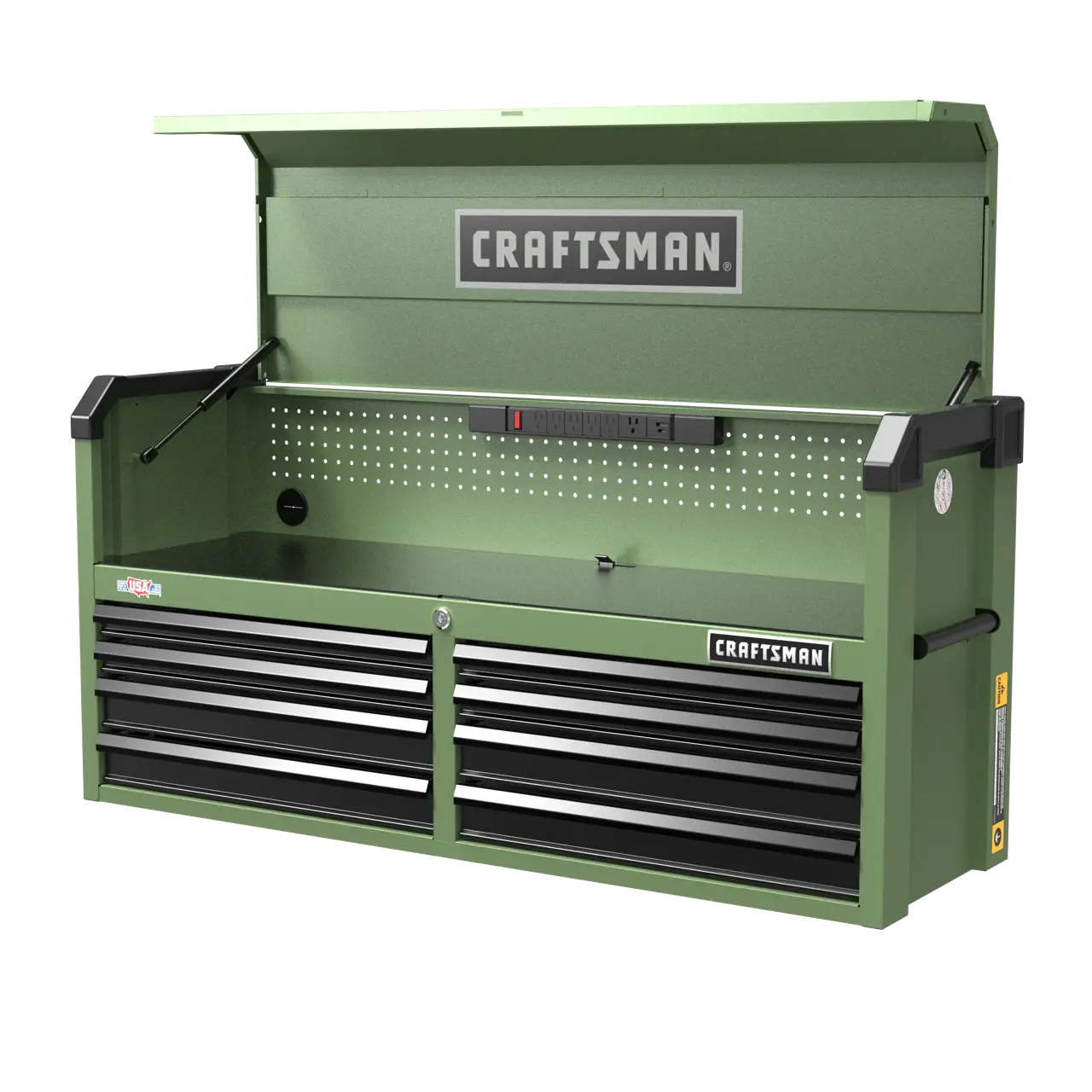 S2000 52 in. 8-Drawer Open Till Chest (Army Green)