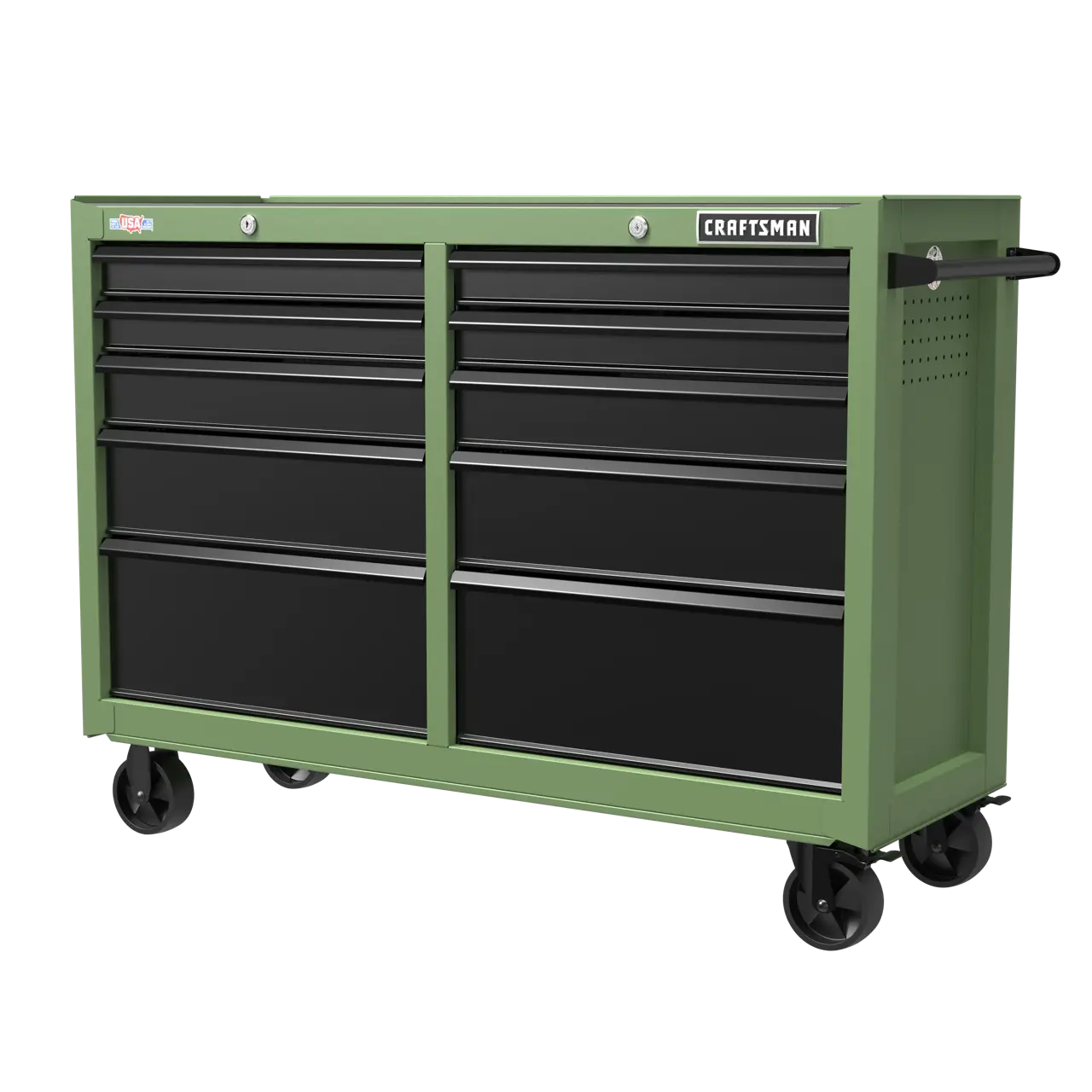 S2000 52 in. 10-Drawer Cabinet (Army Green)