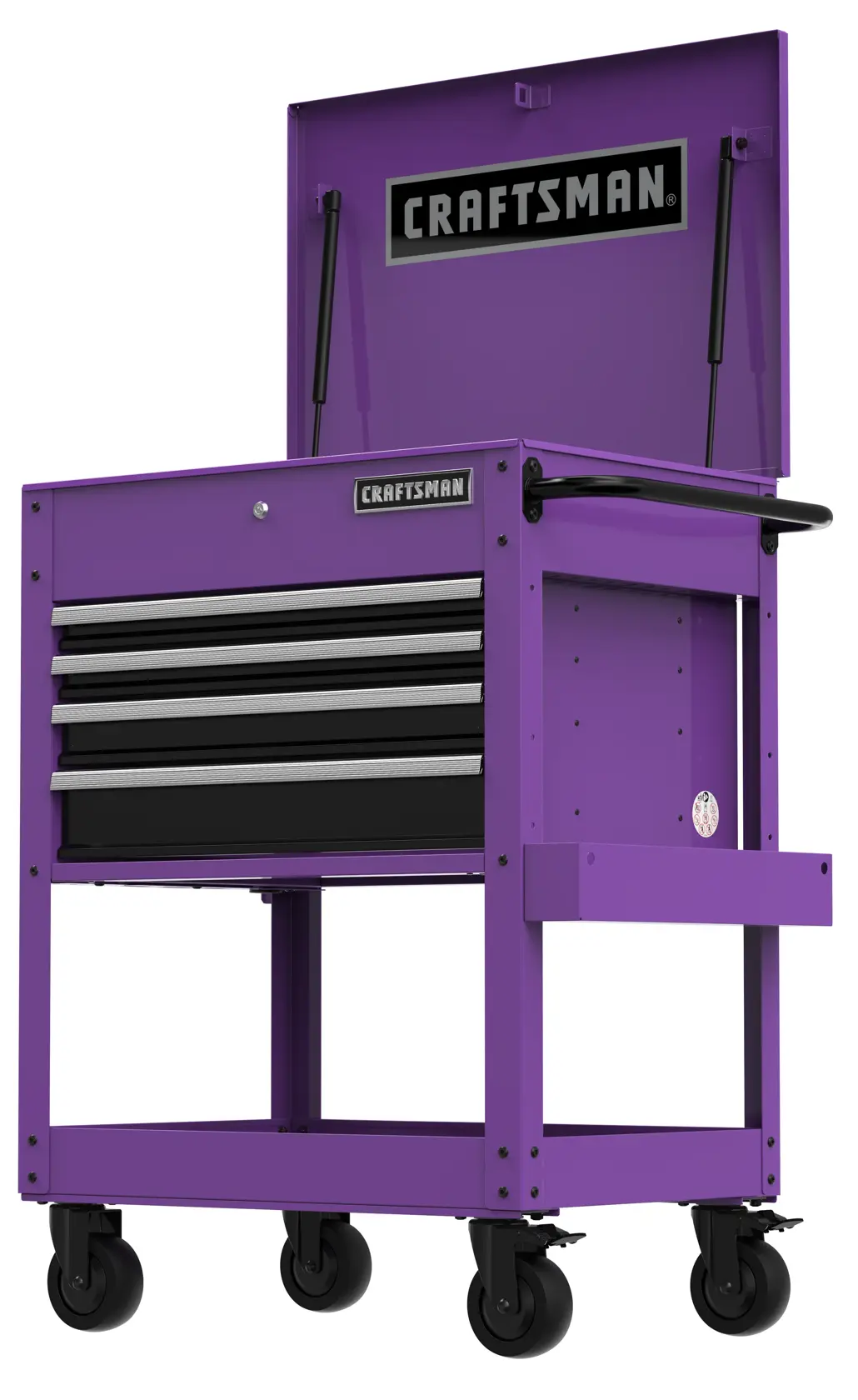 CRAFTSMAN Utility Cart Purple Left Front View
