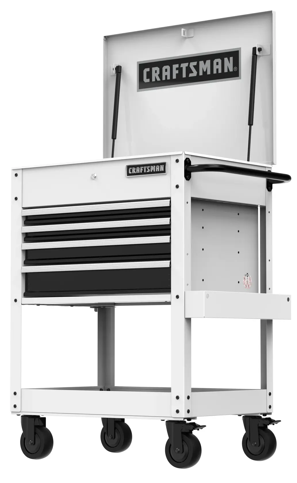 CRAFTSMAN Utility Cart White Left Front View