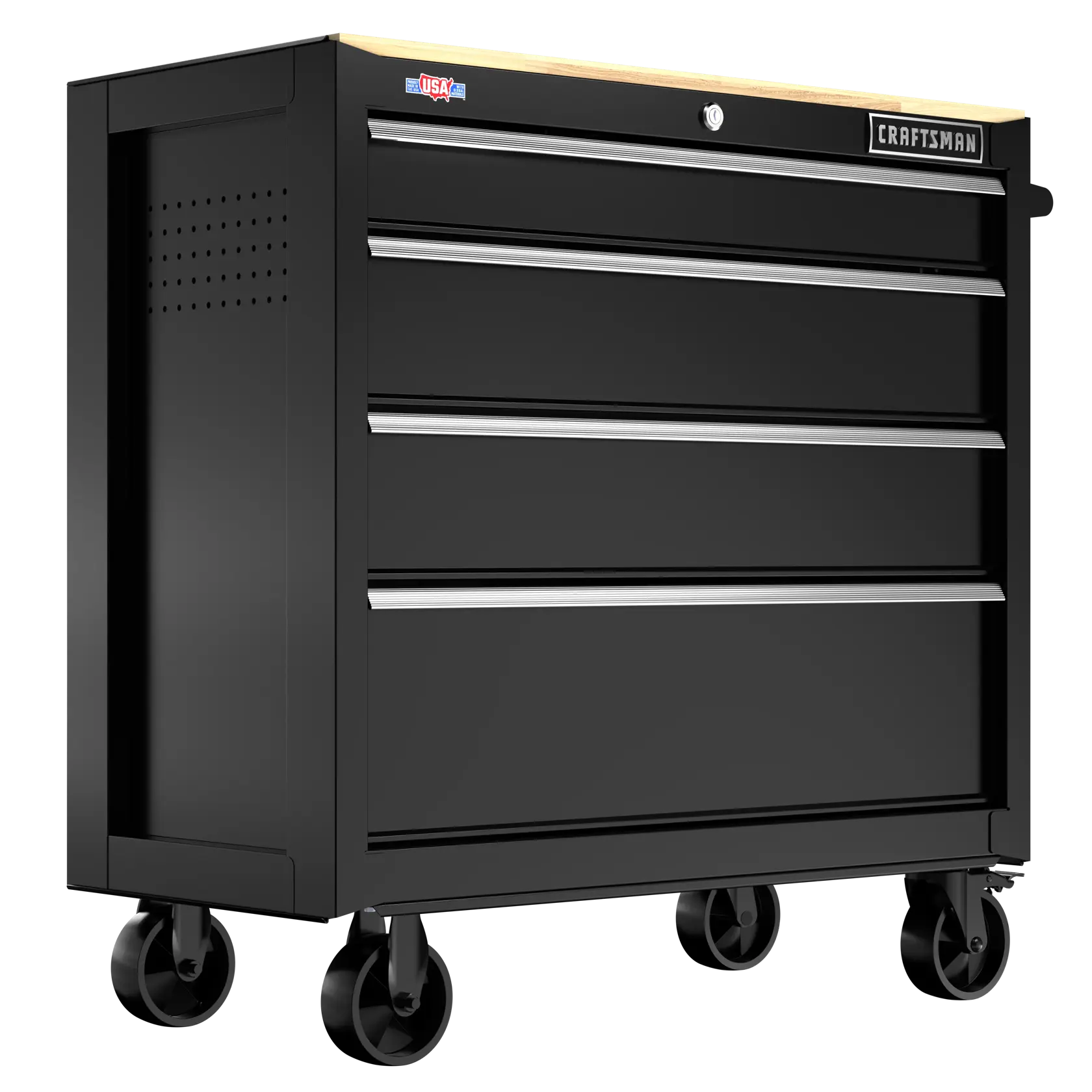 CRAFTSMAN 37" Workstation - Black  Left Front Angle