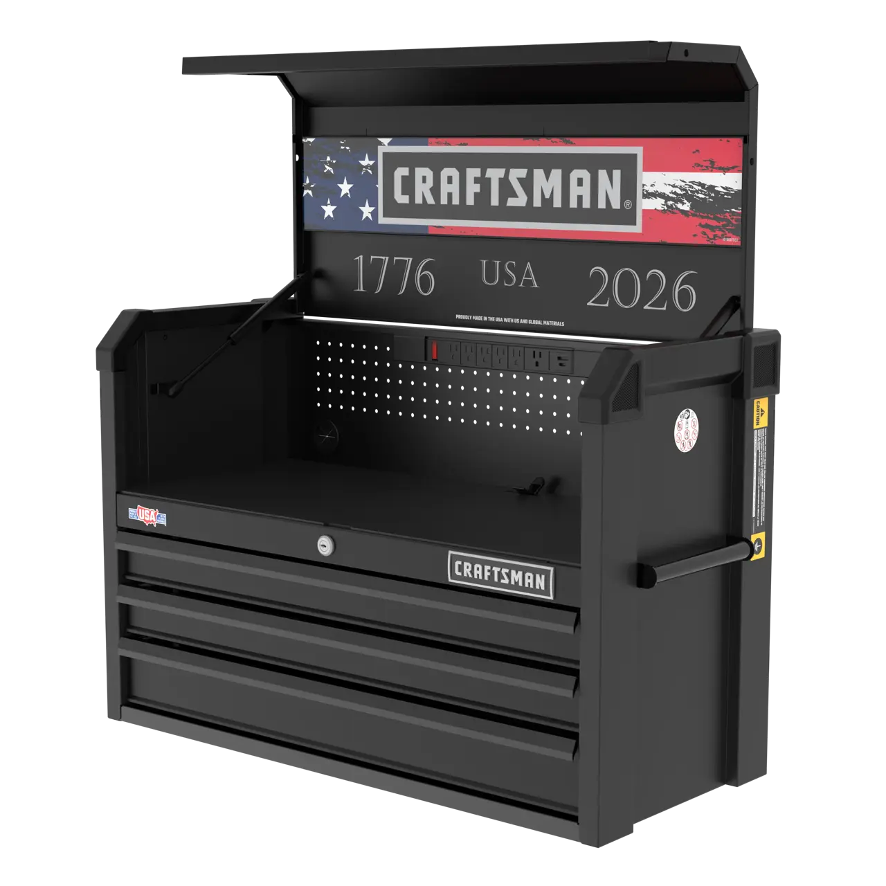 3-Drawer Red, White, And Blue Patriotic Chest