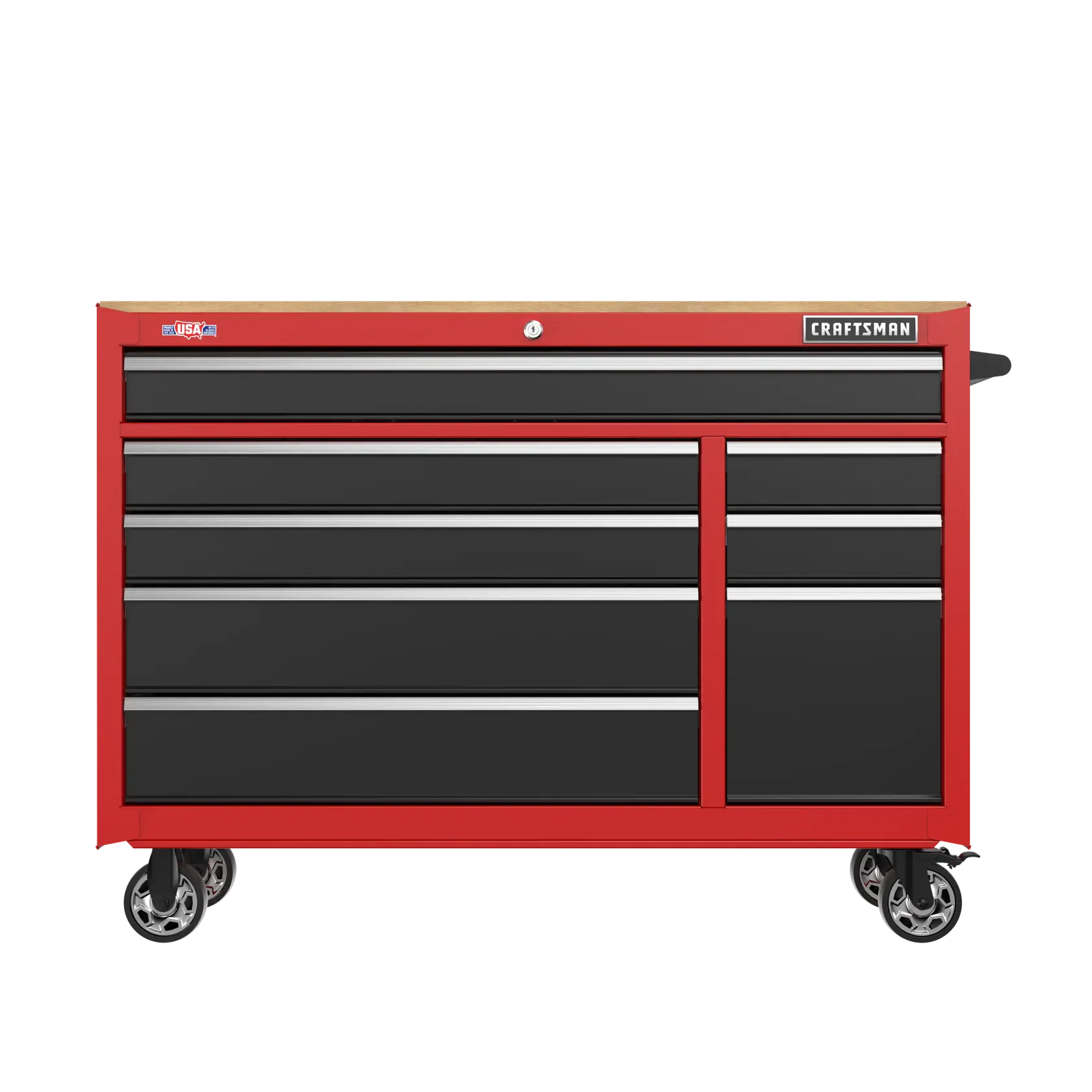 Beauty shot of the tool chest straight on
