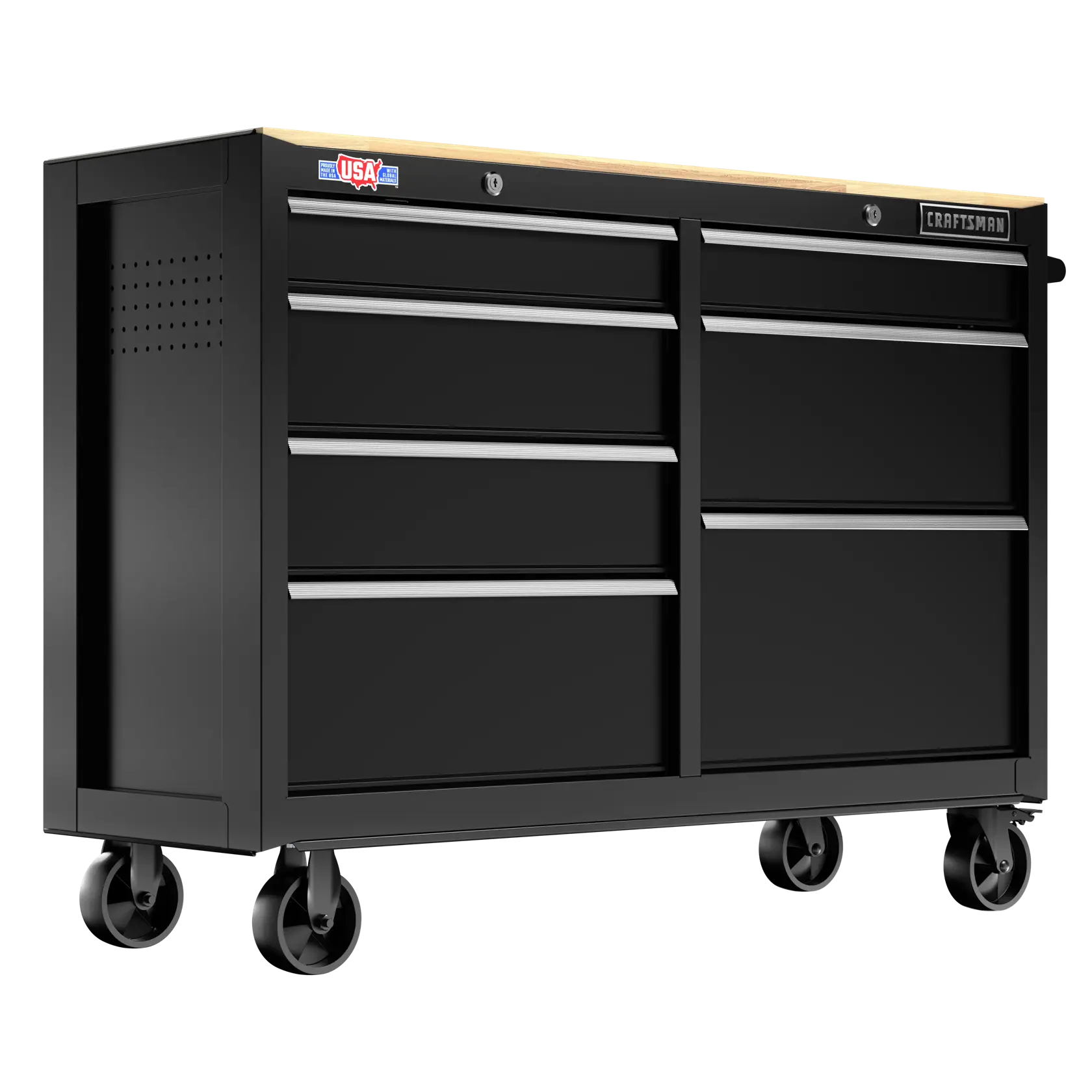 CRAFTSMAN 52" Workstation - Black  Left Front Angle