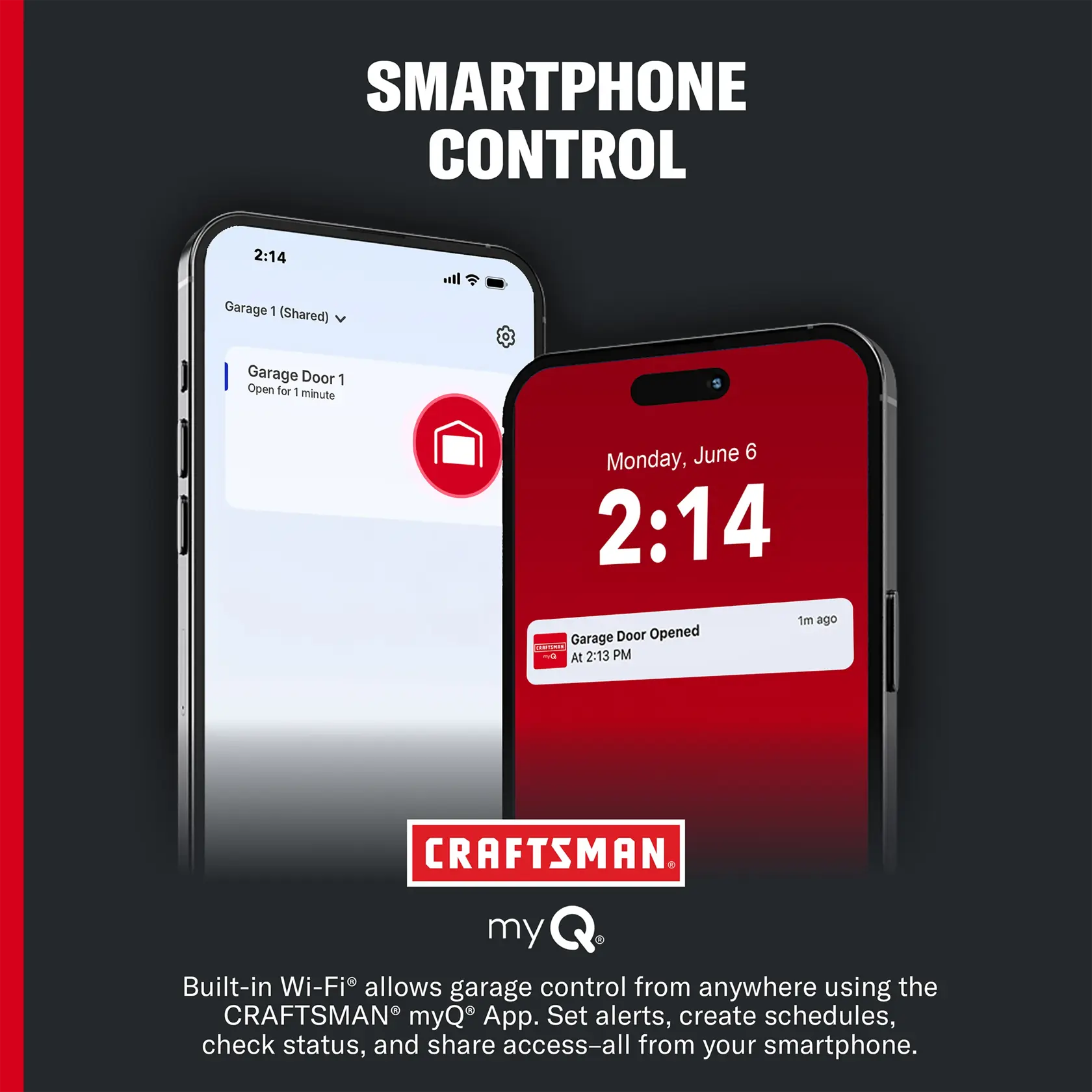 CRAFTSMAN® 3/4 HP Smart Belt Drive Garage Door Opener