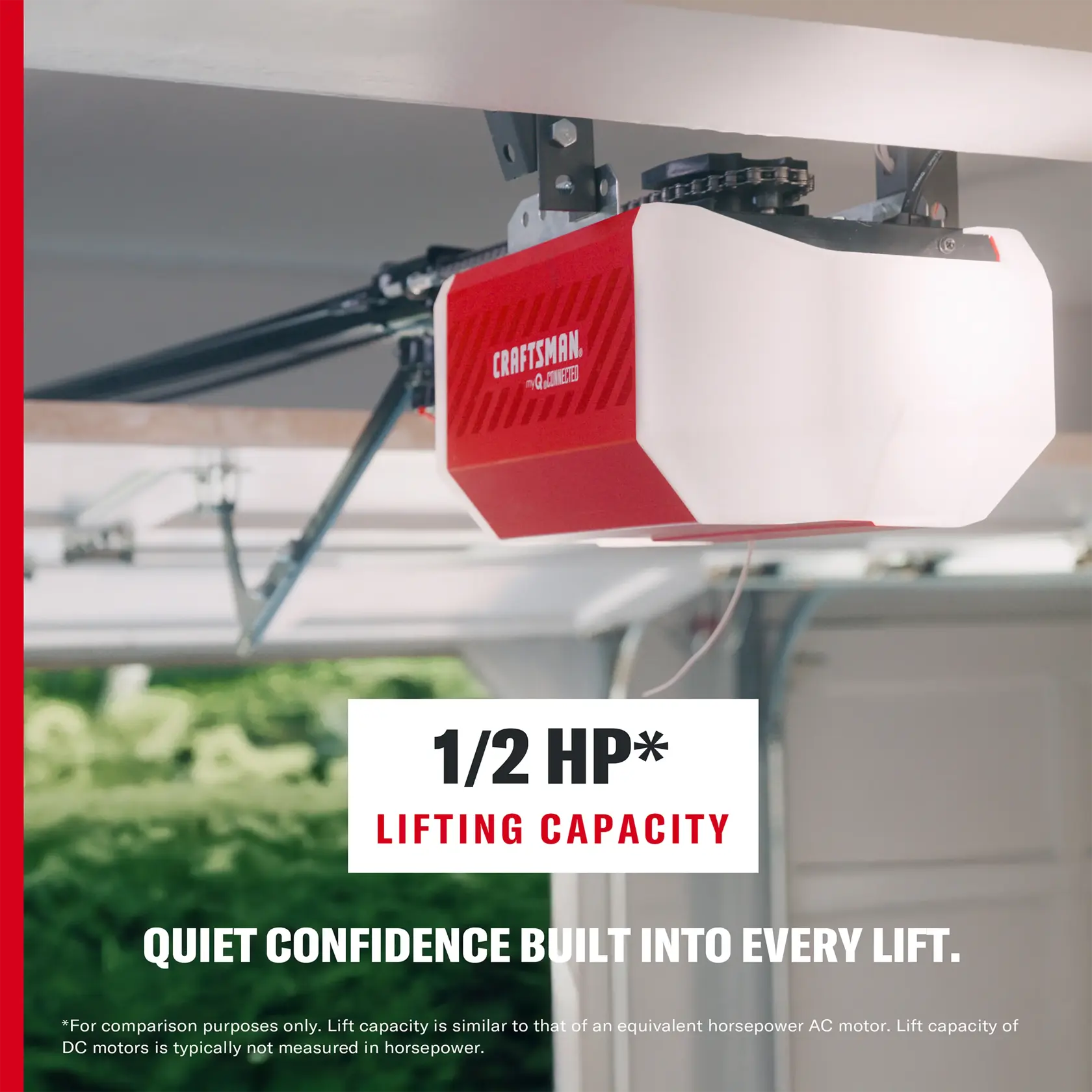 CRAFTSMAN® 1/2 HP Smart Chain Drive Garage Door Opener