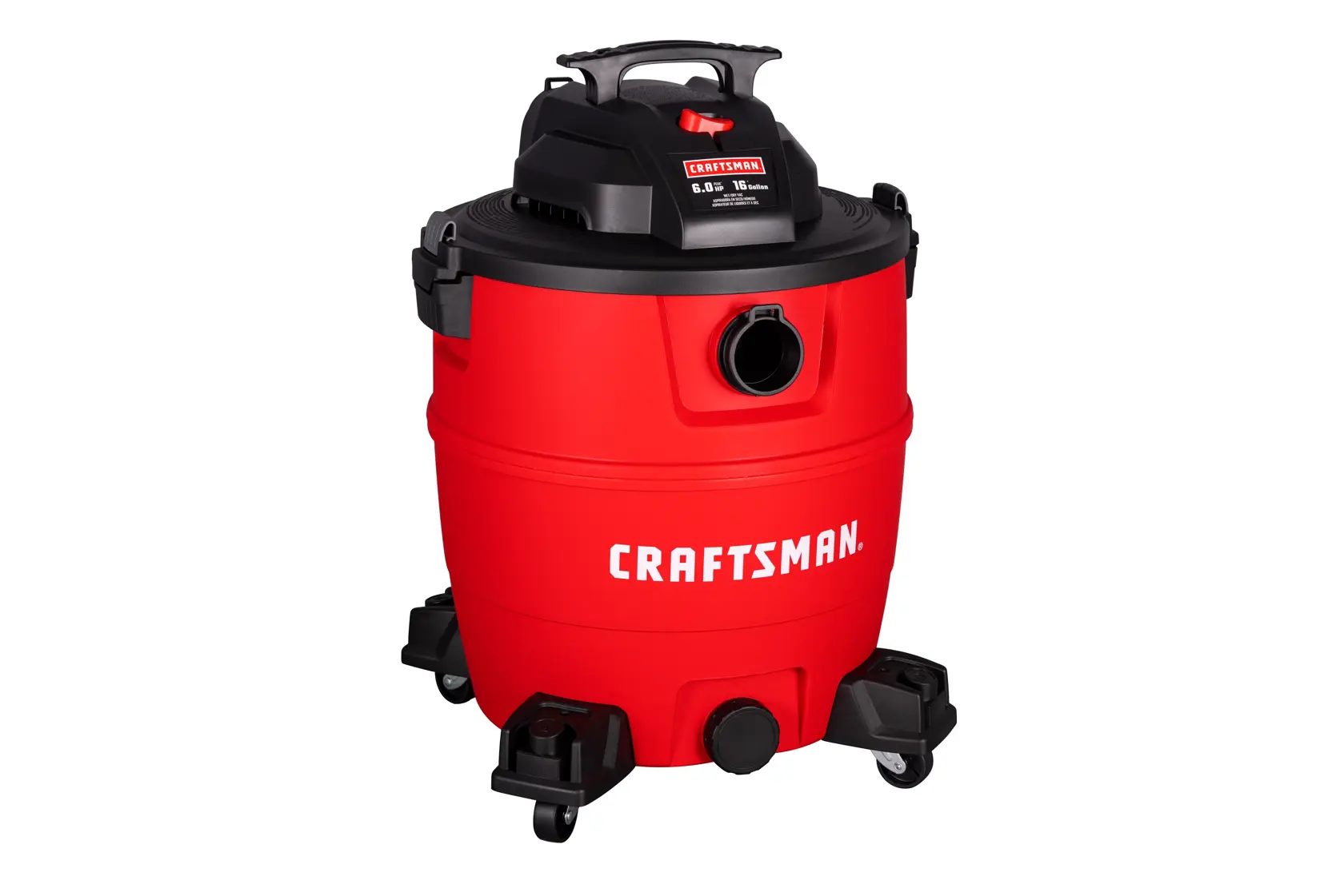 16-Gallon 6 HP Corded Wet/Dry Shop Vacuum with Accessories Included