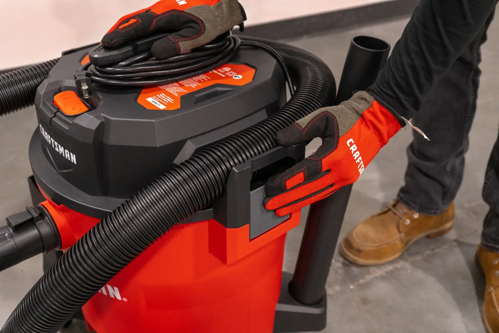 12-Gallon 5 HP Corded Wet/Dry Shop Vacuum with Accessories Included