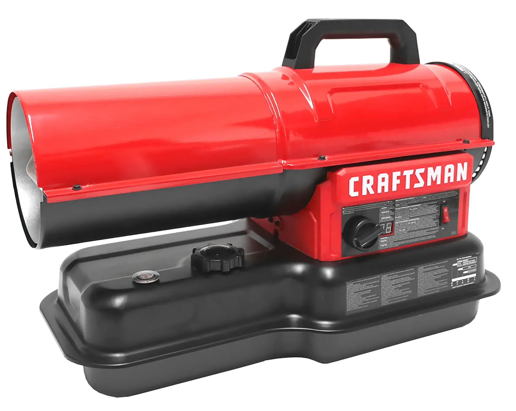 Craftsman forced air kerosene and diesel heater three quarter view