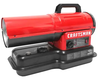 Craftsman forced air kerosene and diesel heater three quarter view