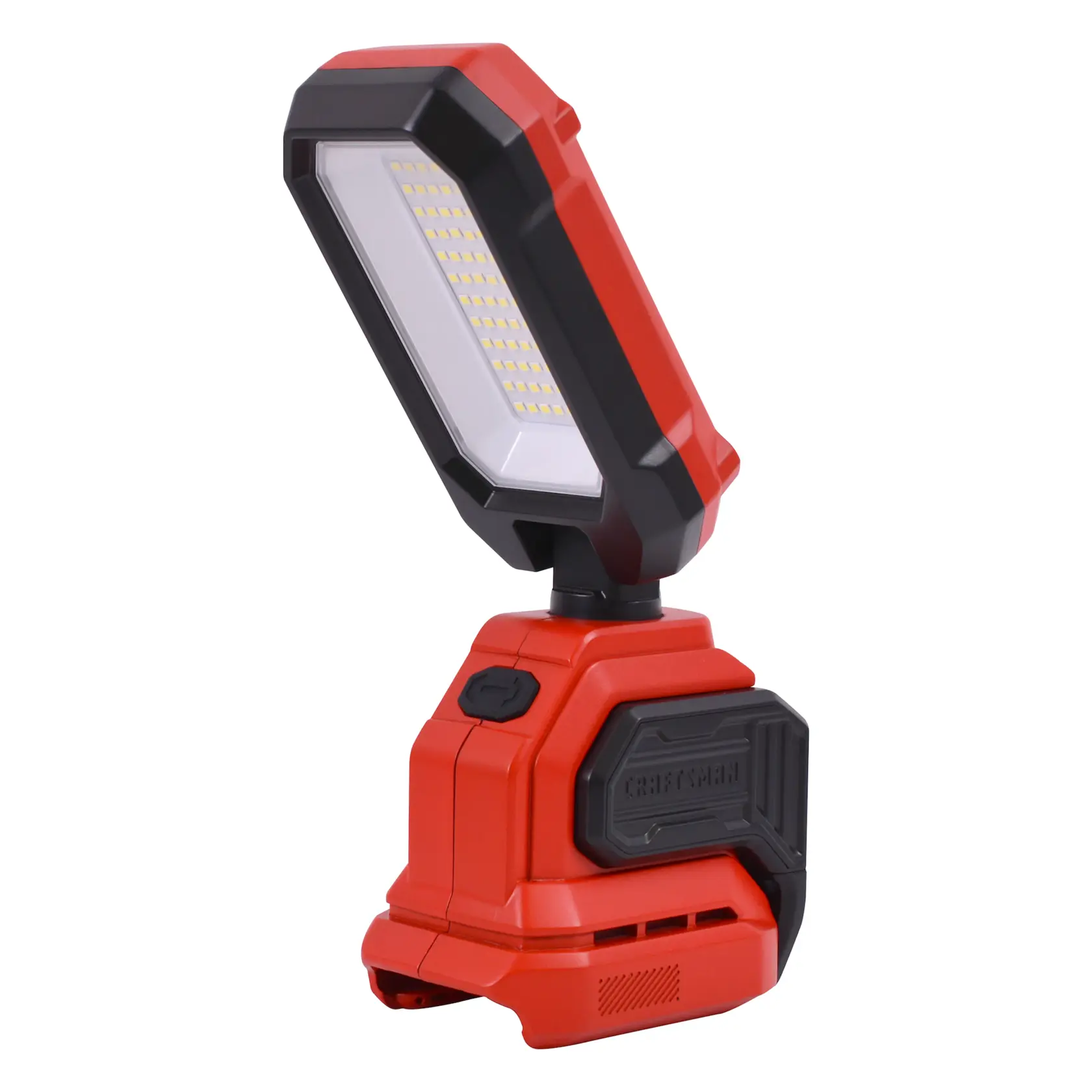 20-volt (Li-ion) Cordless 2000-Lumen LED Rechargeable Power Tool Flashlight bent facing left