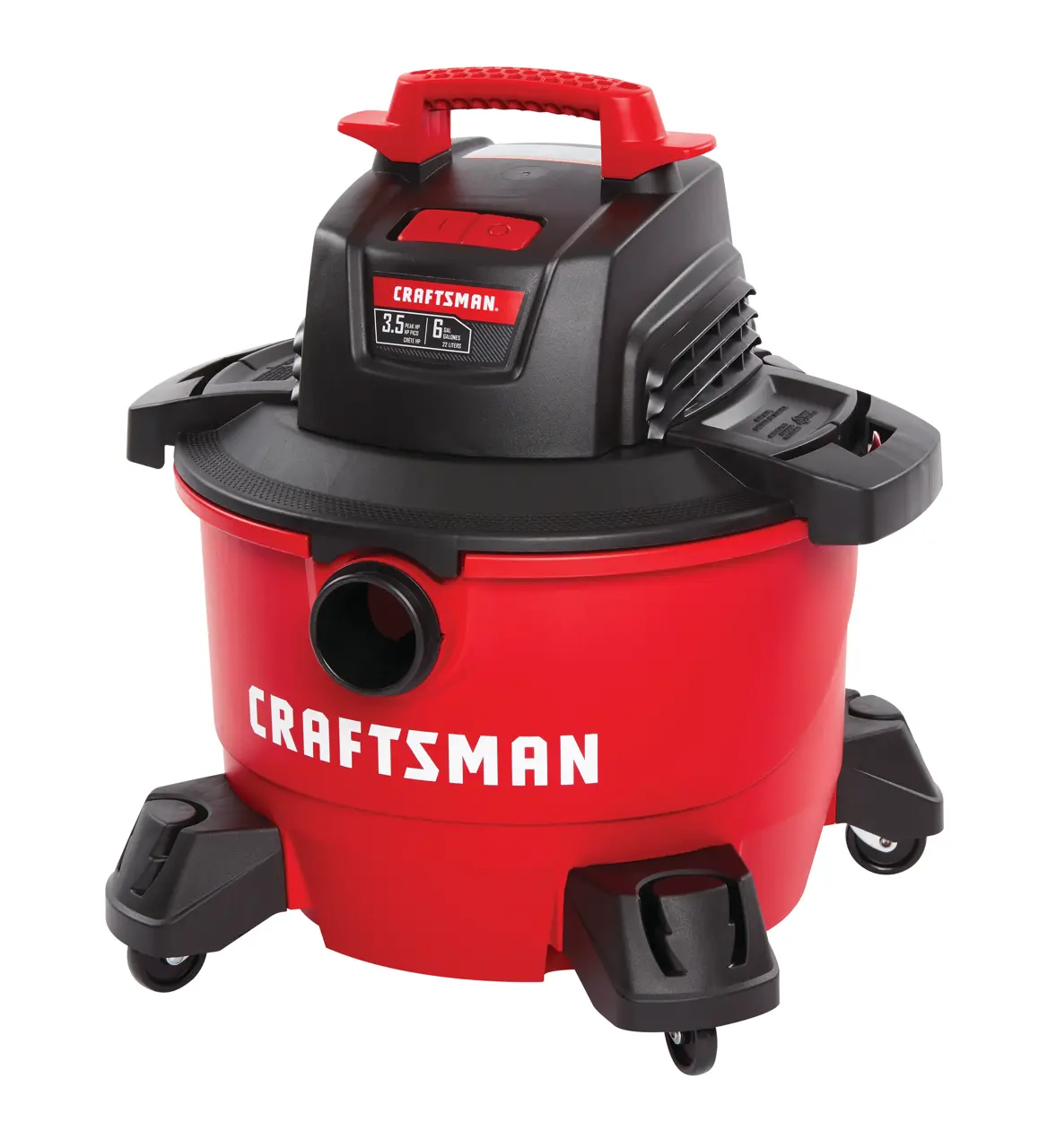 3.5 Peak HP* 6 gal Wet/Dry Vac With Attachments