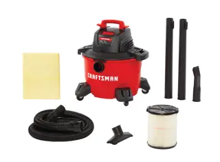 6 gallon 3.5 Peak h p wet and dry vac kit.