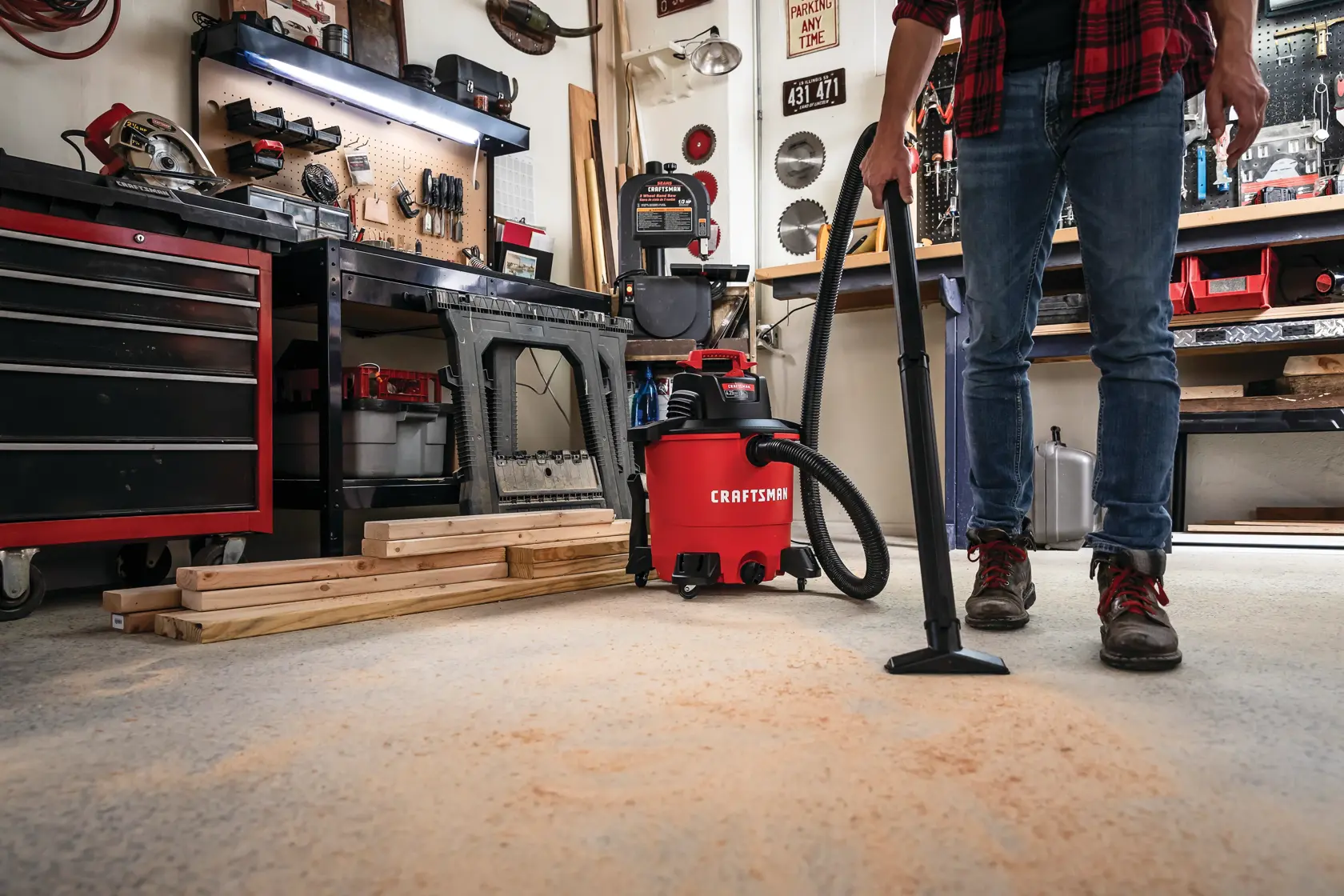 View of CRAFTSMAN Accessories: Vacuums being used by consumer