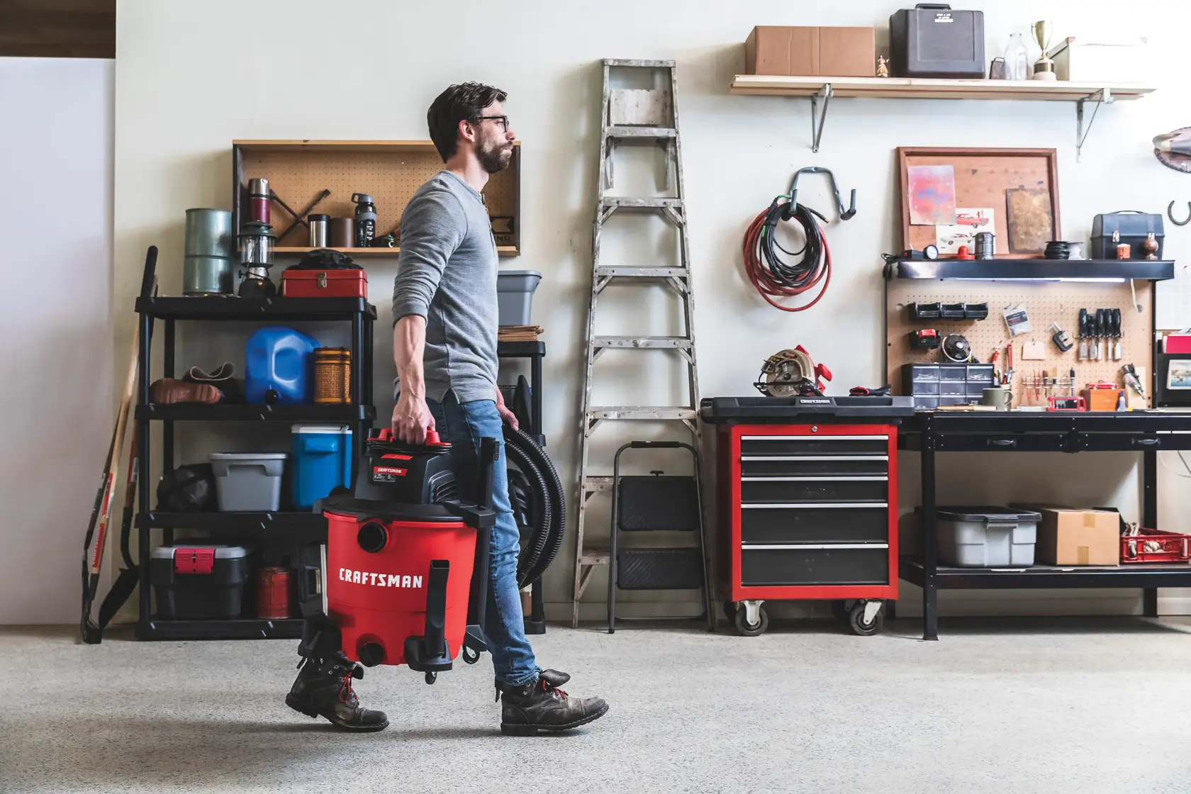 View of CRAFTSMAN Accessories: Vacuums  being used by consumer