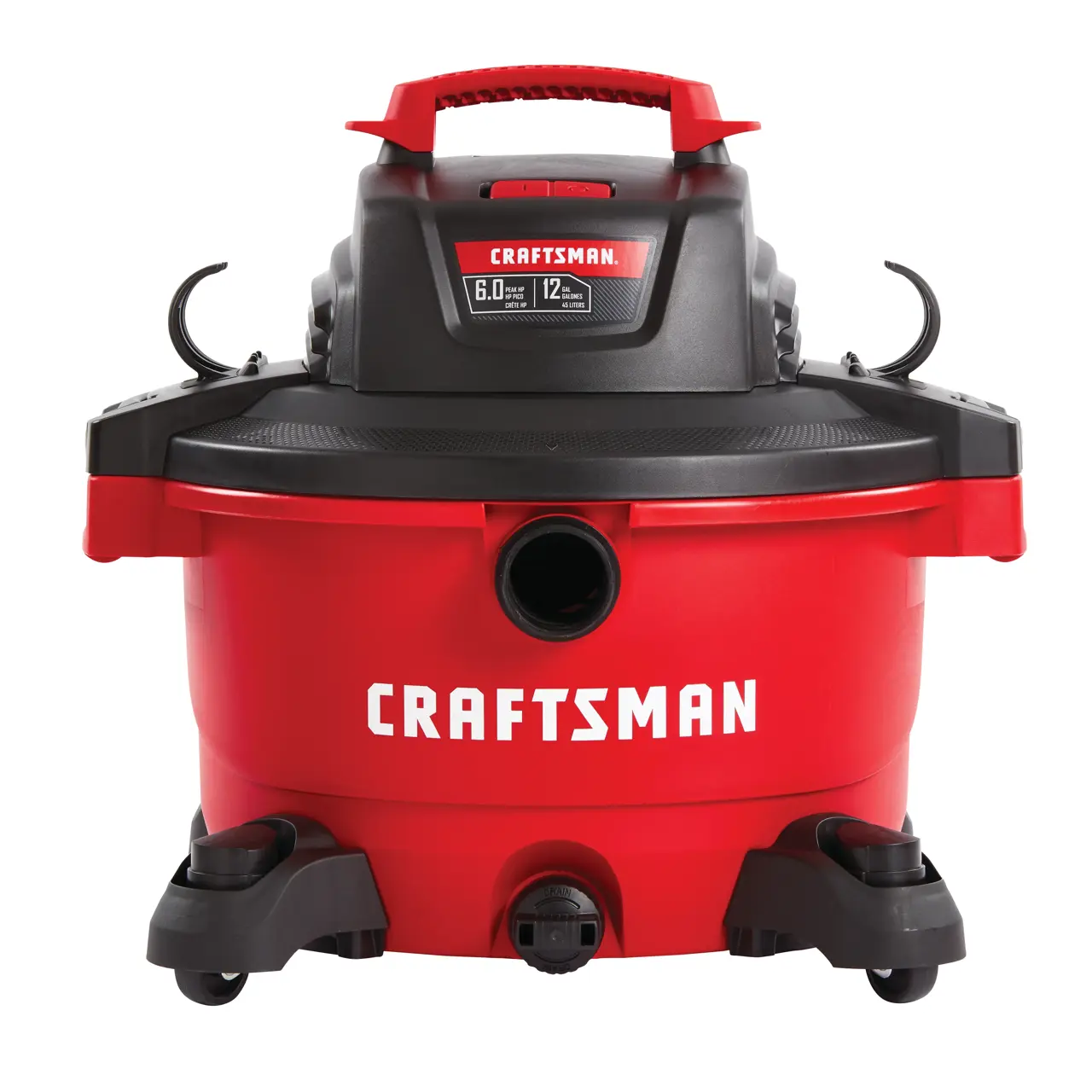 6.0 Peak HP** 12gal Wet/Dry Vac With Attachments