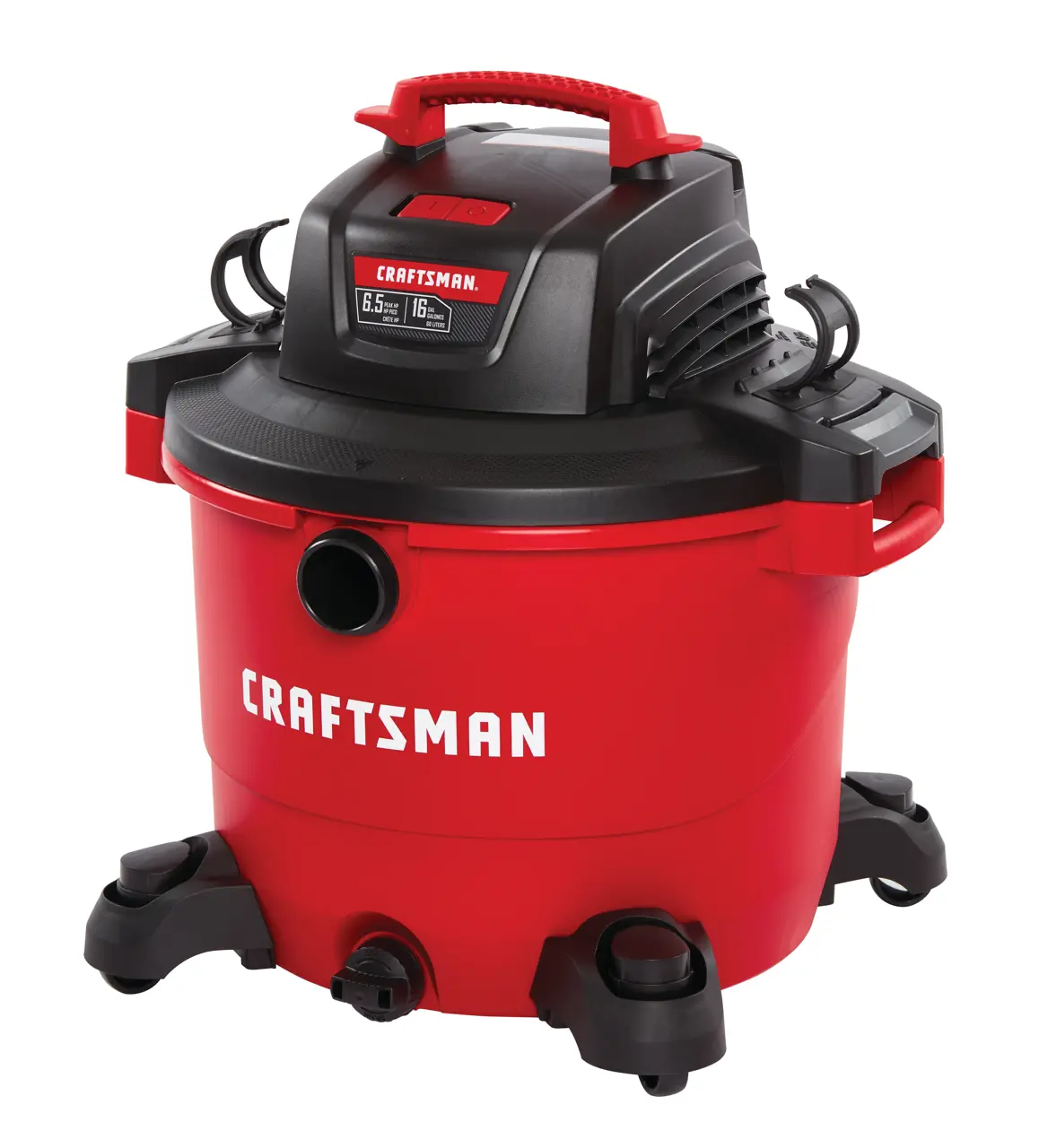 6.5 Peak HP** Heavy-Duty Wet/Dry Vac With Attachments (16 gal)