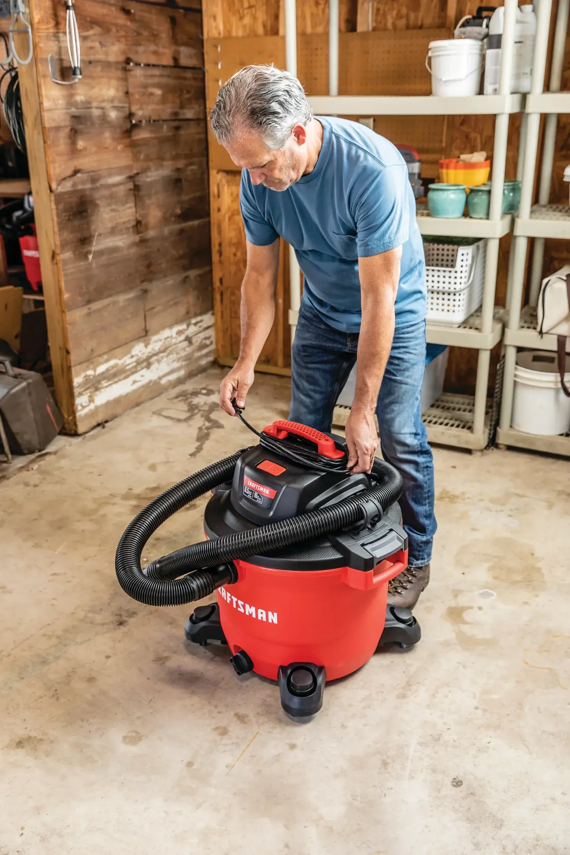 View of CRAFTSMAN Accessories: Vacuums  being used by consumer