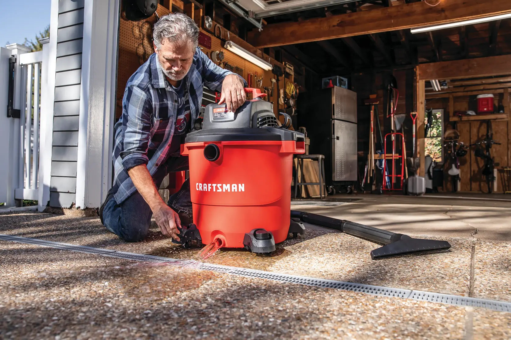 View of CRAFTSMAN Accessories: Vacuums  being used by consumer