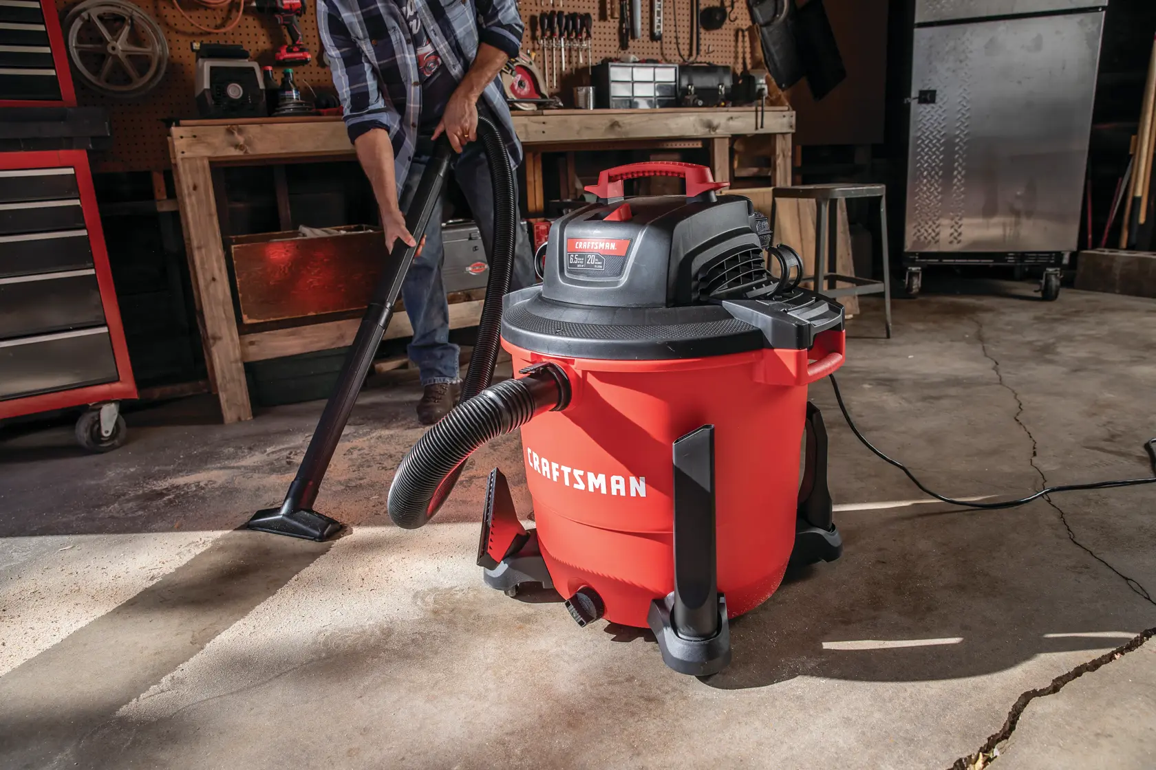 View of CRAFTSMAN Accessories: Vacuums  being used by consumer