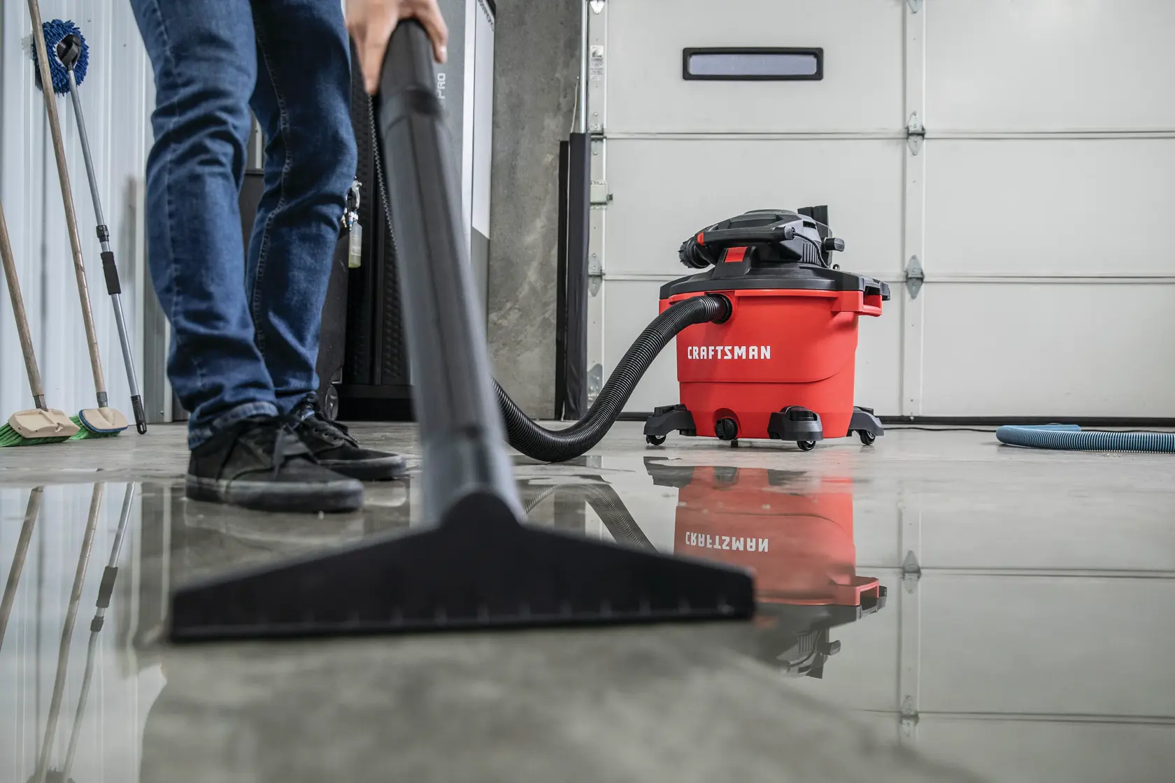View of CRAFTSMAN Vacuums: Wet/Dry Shop Vac  being used by consumer