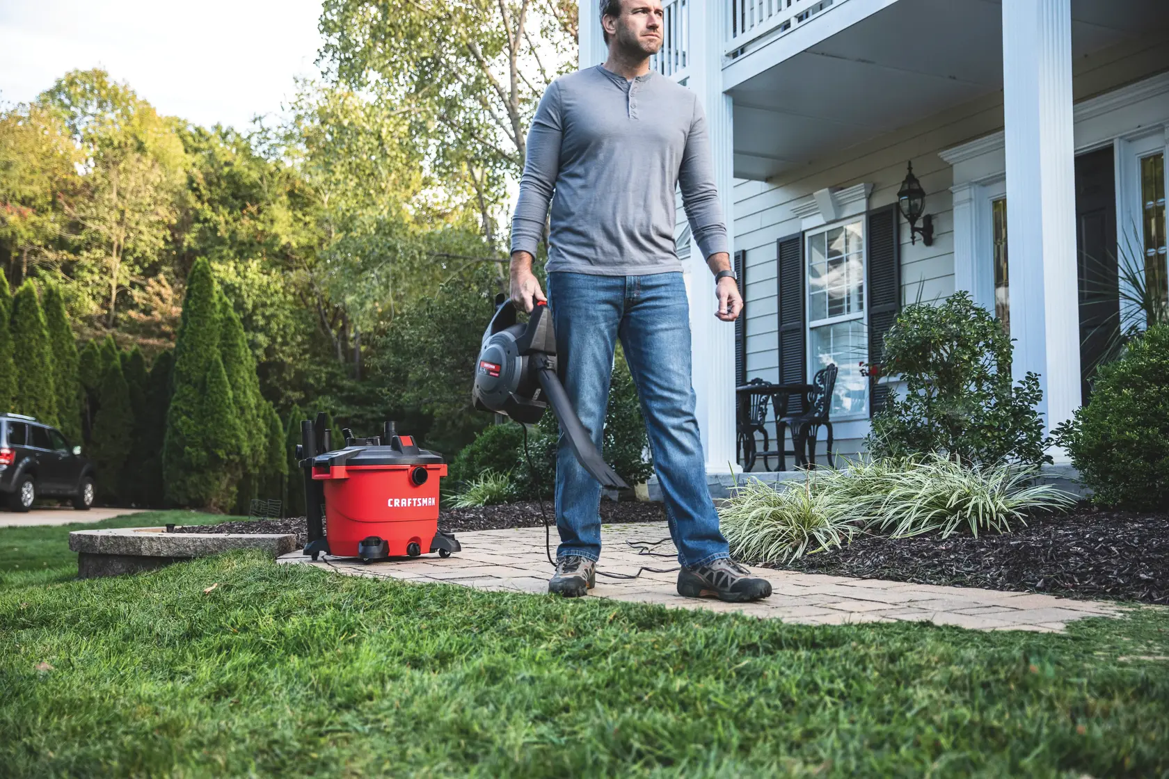 View of CRAFTSMAN Vacuums: Wet/Dry Shop Vac  being used by consumer