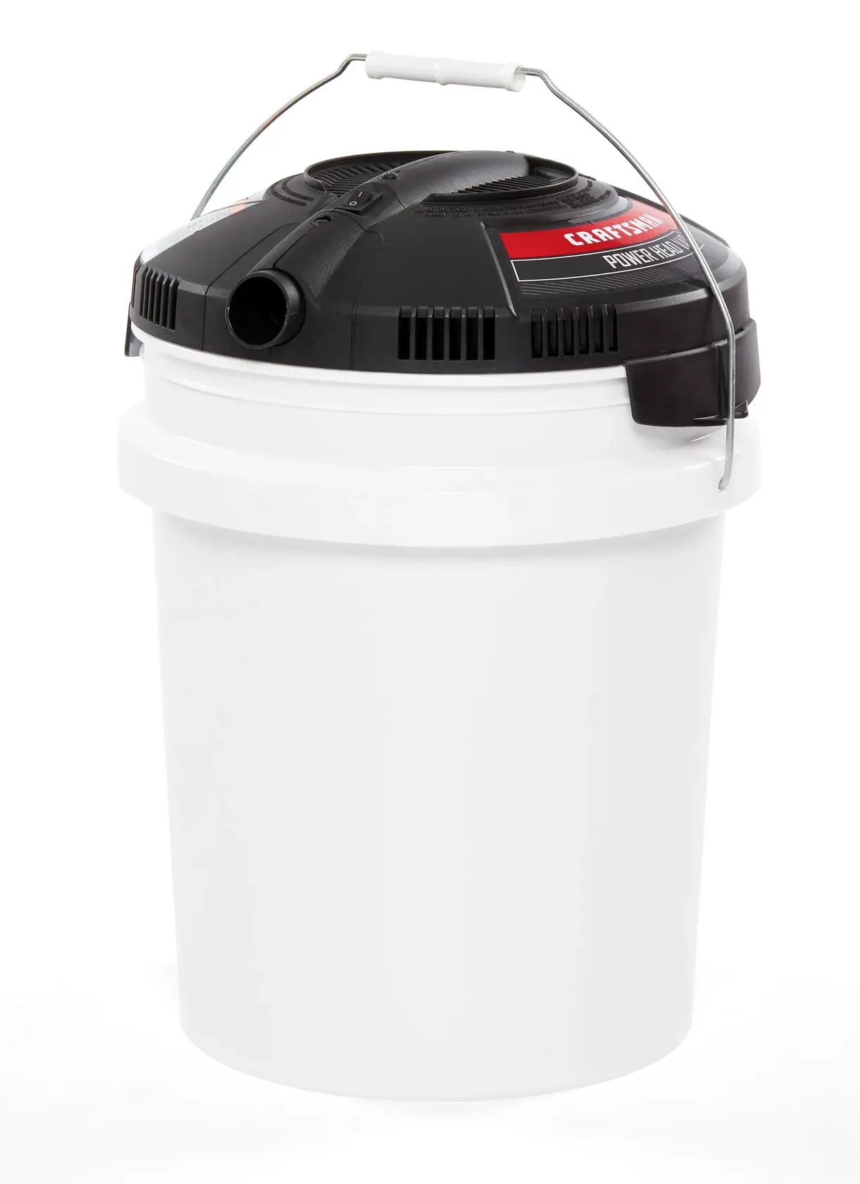 Front facing CRAFTSMAN 1.75 Peak HP Powerhead Bucket Head Wet/Dry Vac