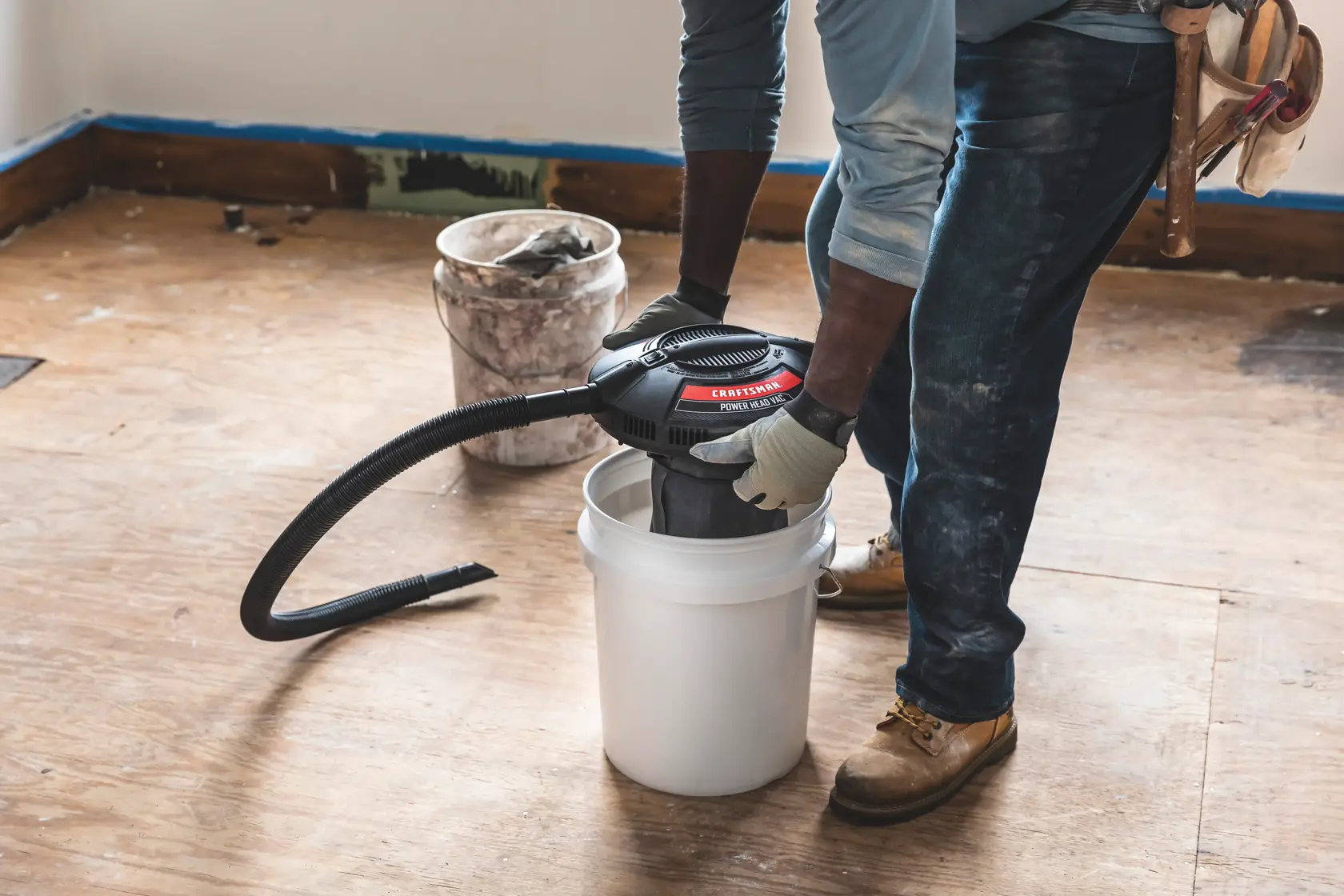 View of CRAFTSMAN Vacuums: Wet/Dry Shop Vac  being used by consumer