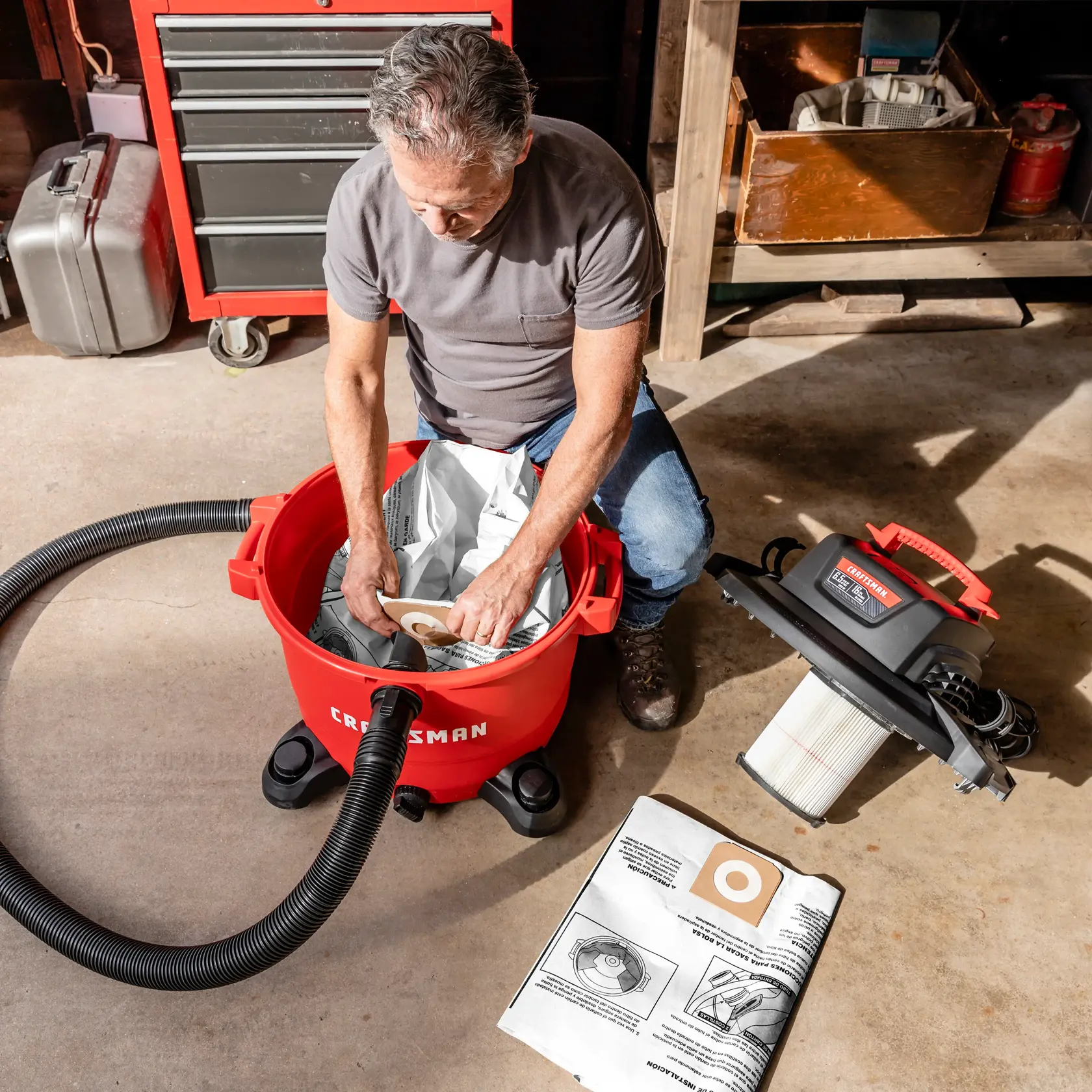 16 Gallon 6.5 Peak HP Wet/Dry Shop Vacuum With Fine Dust Hose & Alexa Compatibility