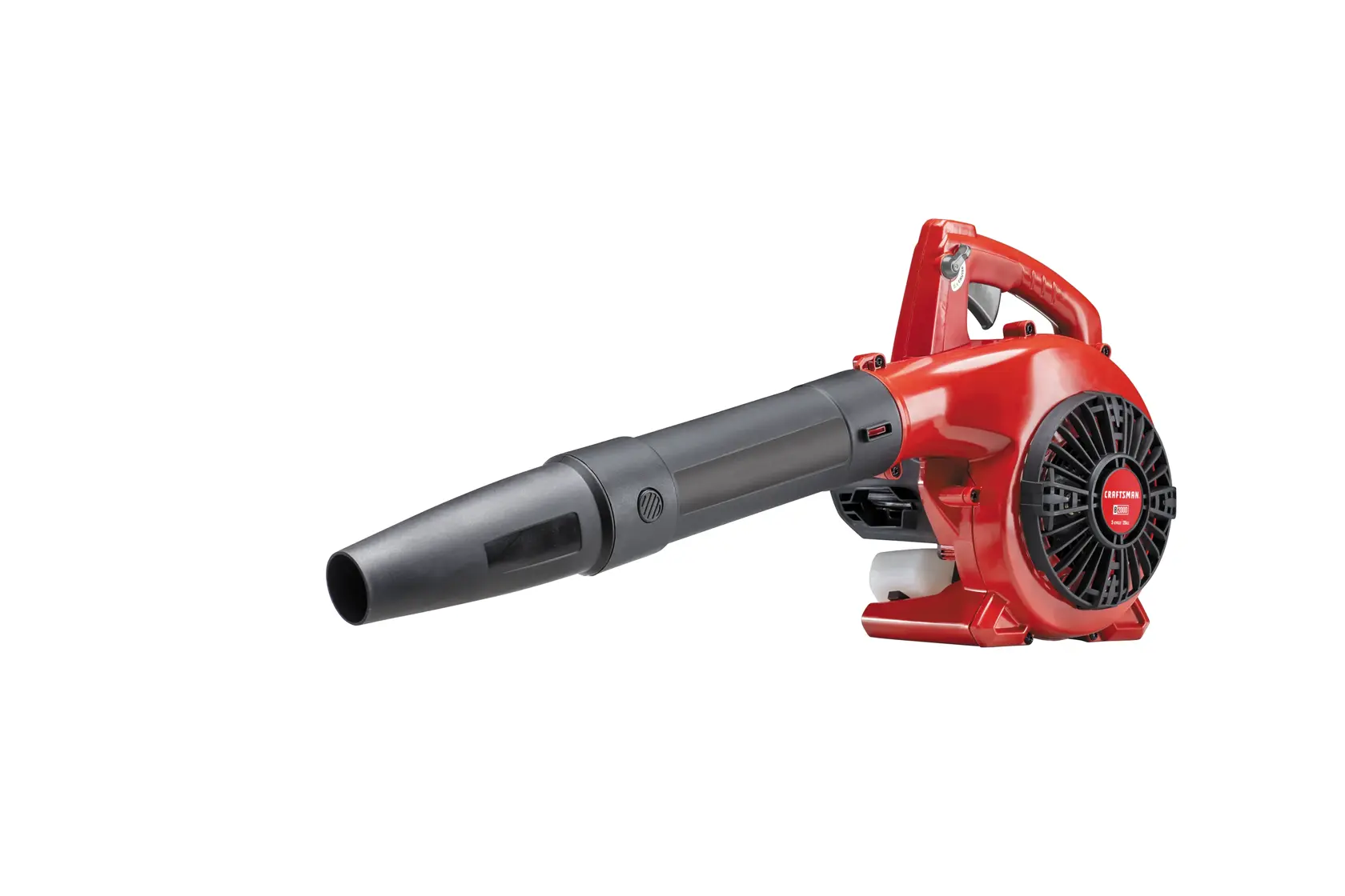 Right profile of 25 C C 2 cycle gas leaf blower.