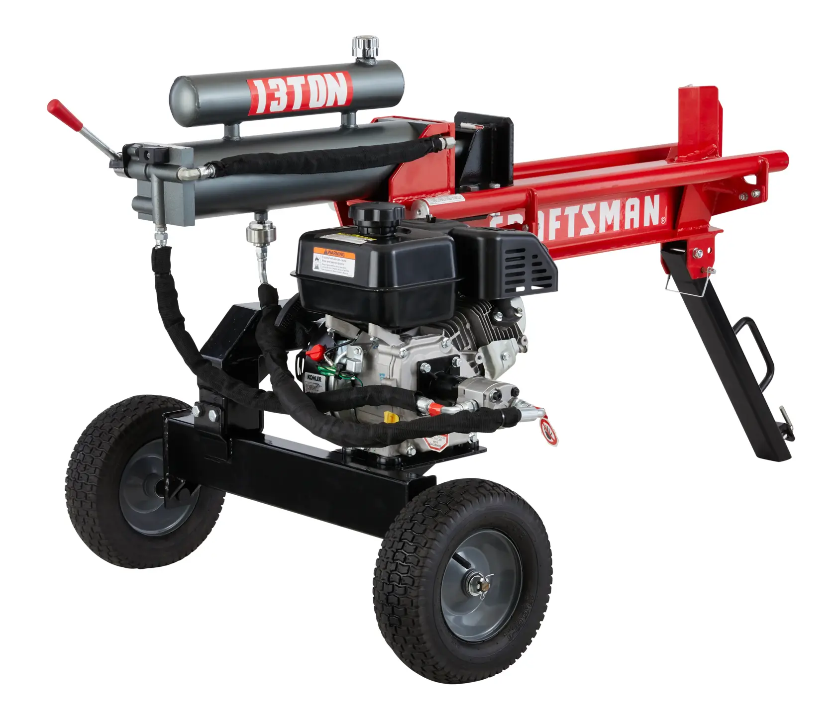 13 ton Log Splitter on white background