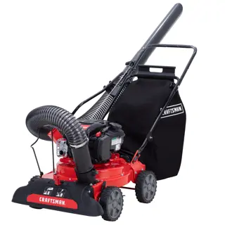 Profile of 24 inch 163 c c chipper shredder vacuum.