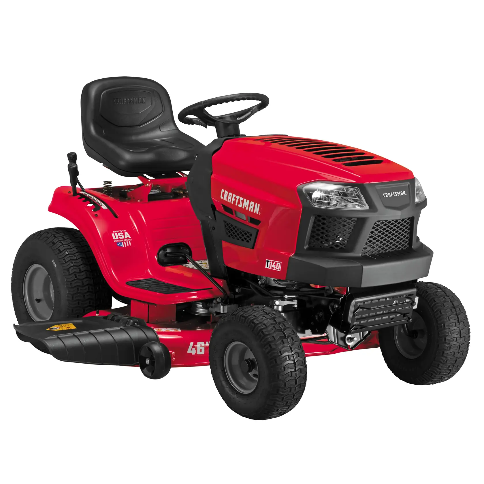 Left profile of Automatic riding mower.