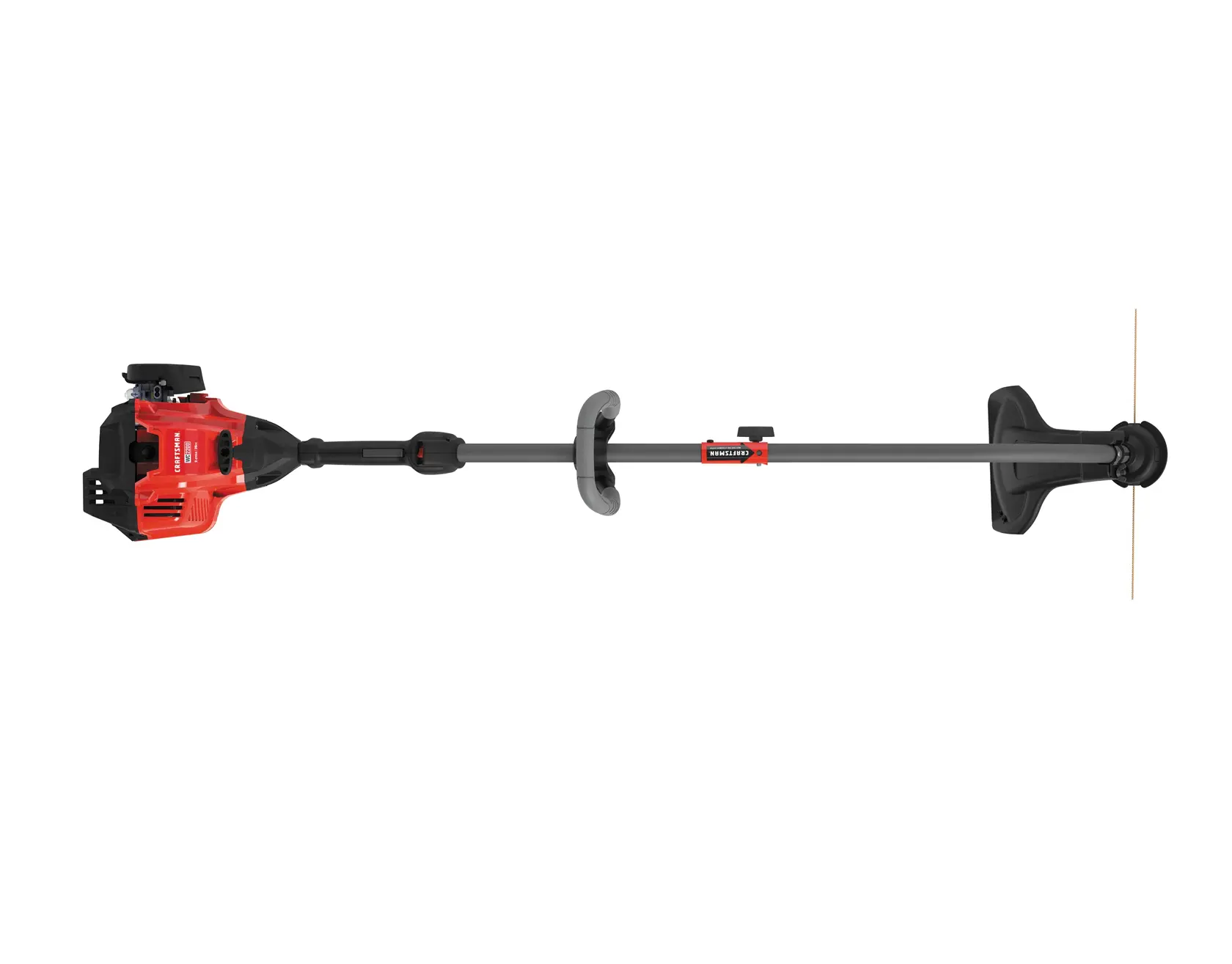 W C 2200 weedwacker 25 C C 2 cycle 17 inch attachment capable curved shaft gas trimmer.
