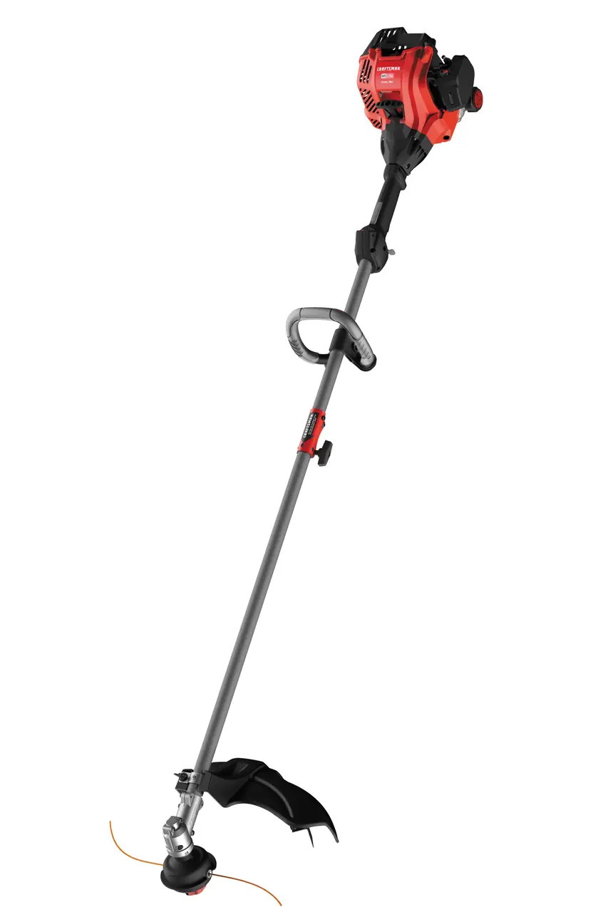 W S 2200 weedwacker 25 C C 2 cycle 17 inch attachment capable straight shaft gas trimmer.