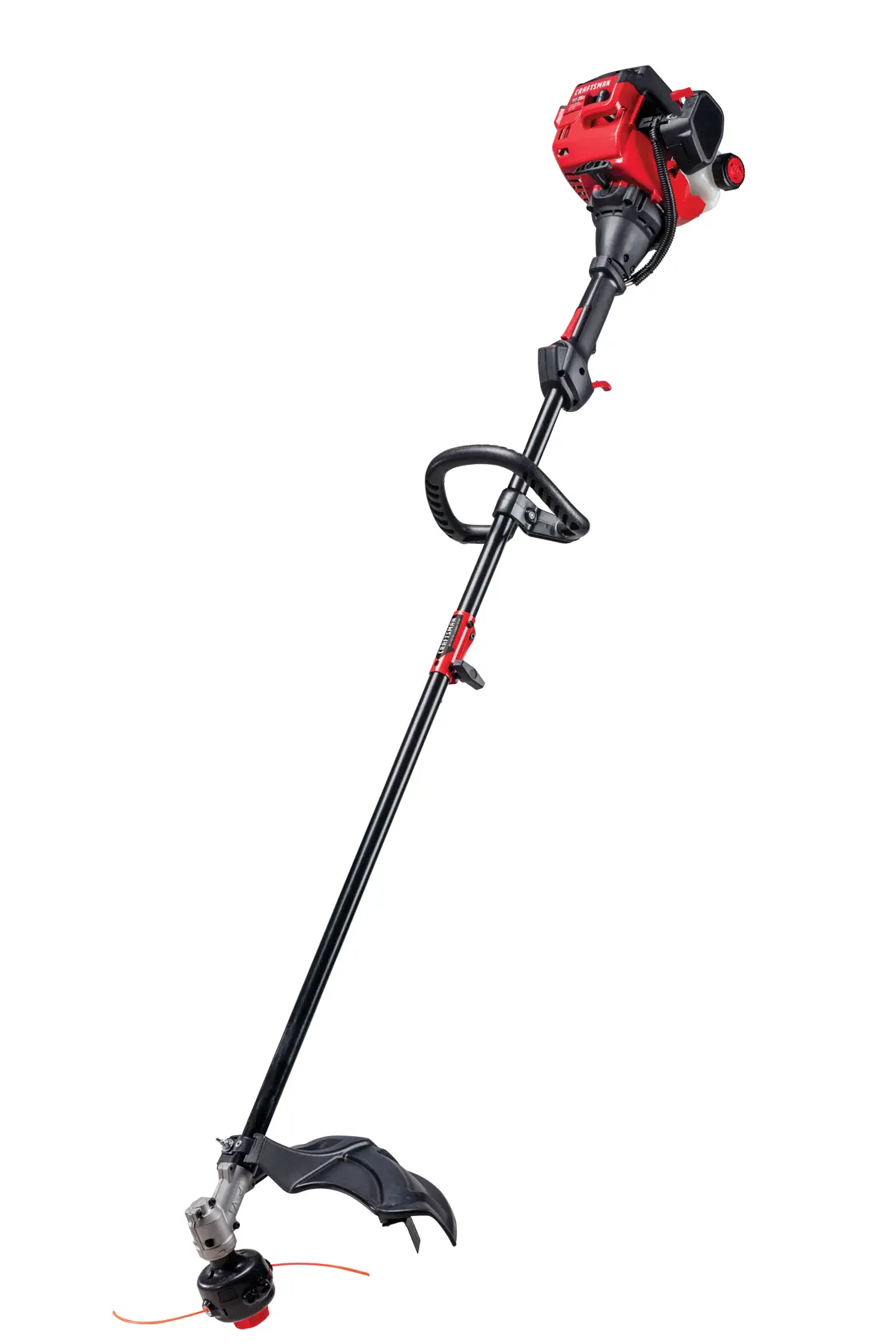2 Cycle 17 inch straight shaft gas weedwacker trimmer.